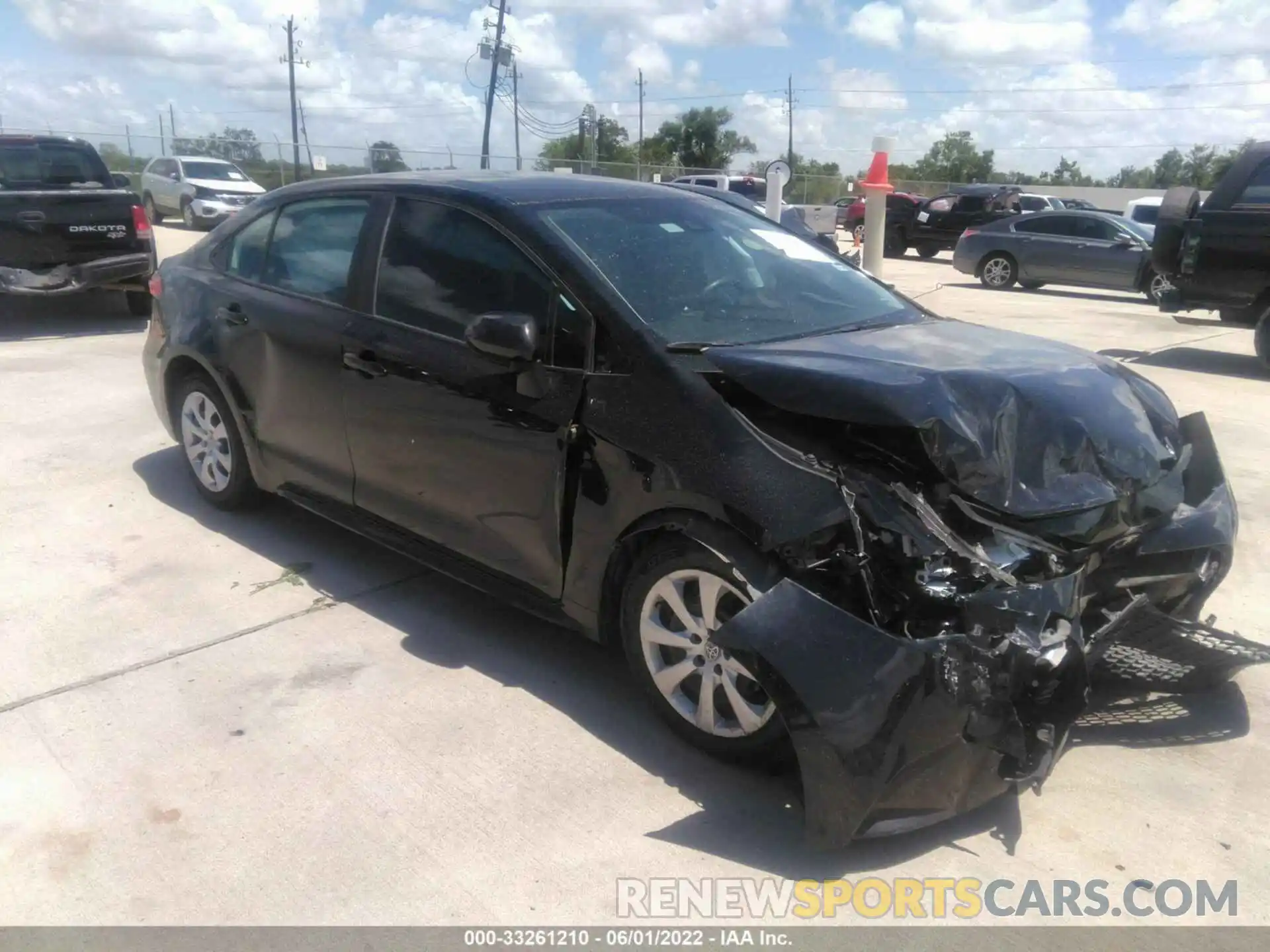 1 Photograph of a damaged car 5YFEPRAE1LP080614 TOYOTA COROLLA 2020