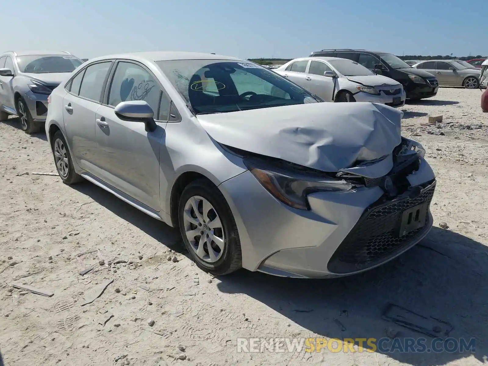 1 Photograph of a damaged car 5YFEPRAE1LP080659 TOYOTA COROLLA 2020