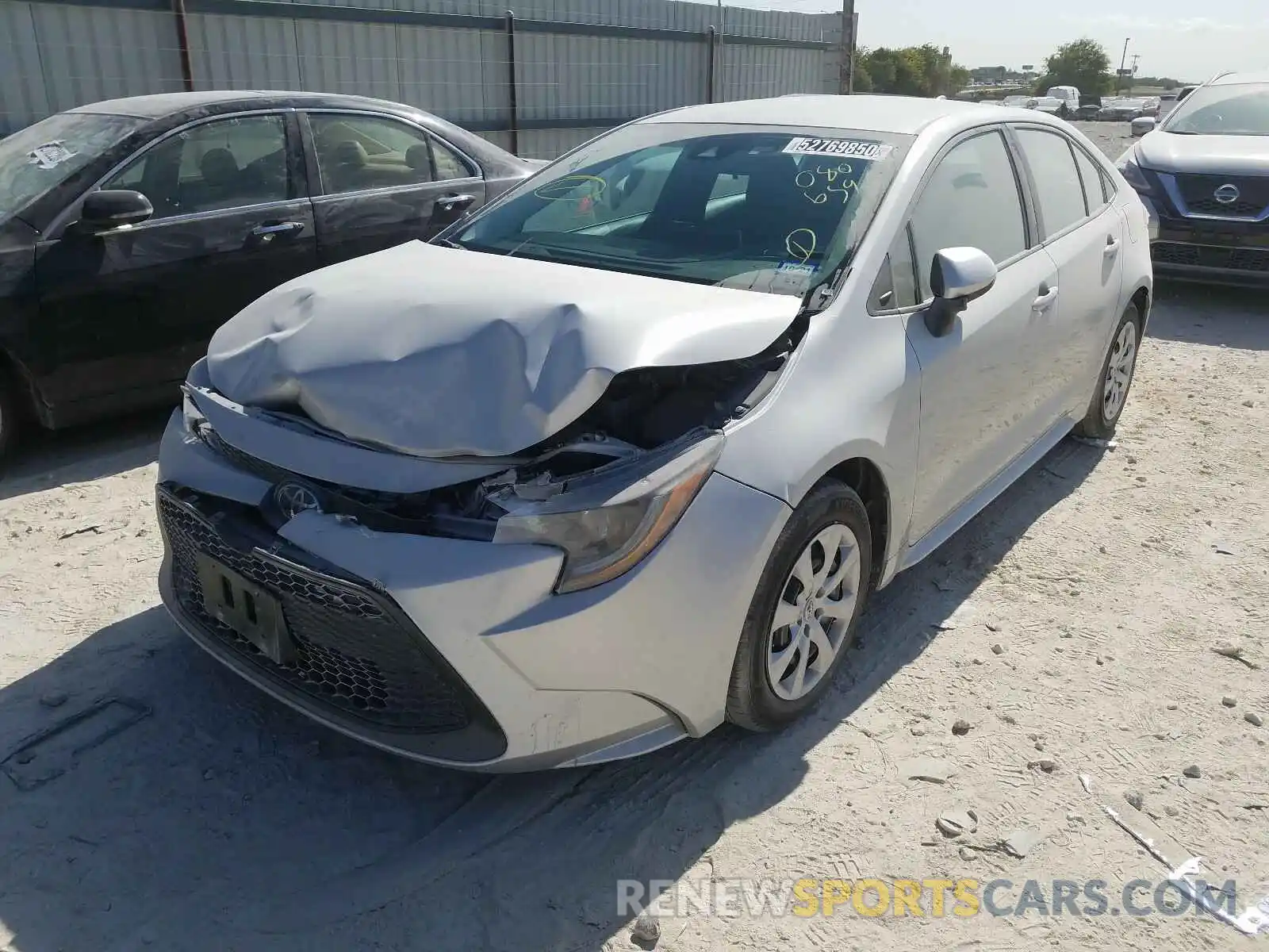 2 Photograph of a damaged car 5YFEPRAE1LP080659 TOYOTA COROLLA 2020