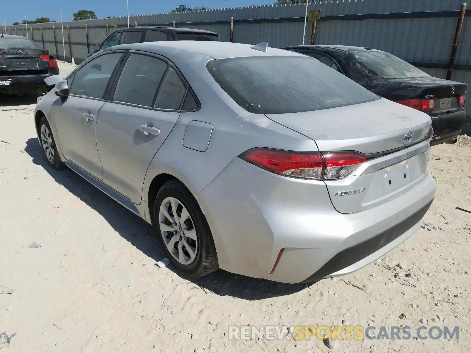 3 Photograph of a damaged car 5YFEPRAE1LP080659 TOYOTA COROLLA 2020