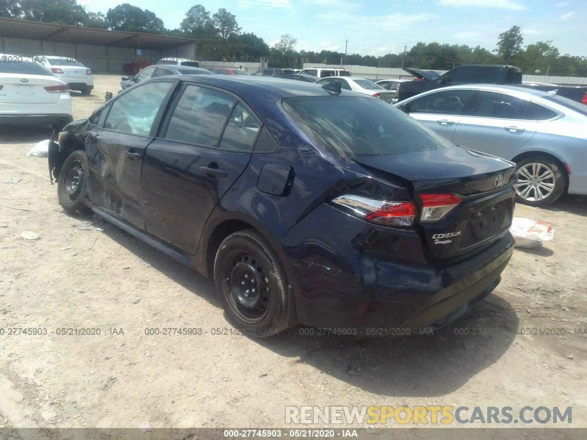 3 Photograph of a damaged car 5YFEPRAE1LP081911 TOYOTA COROLLA 2020