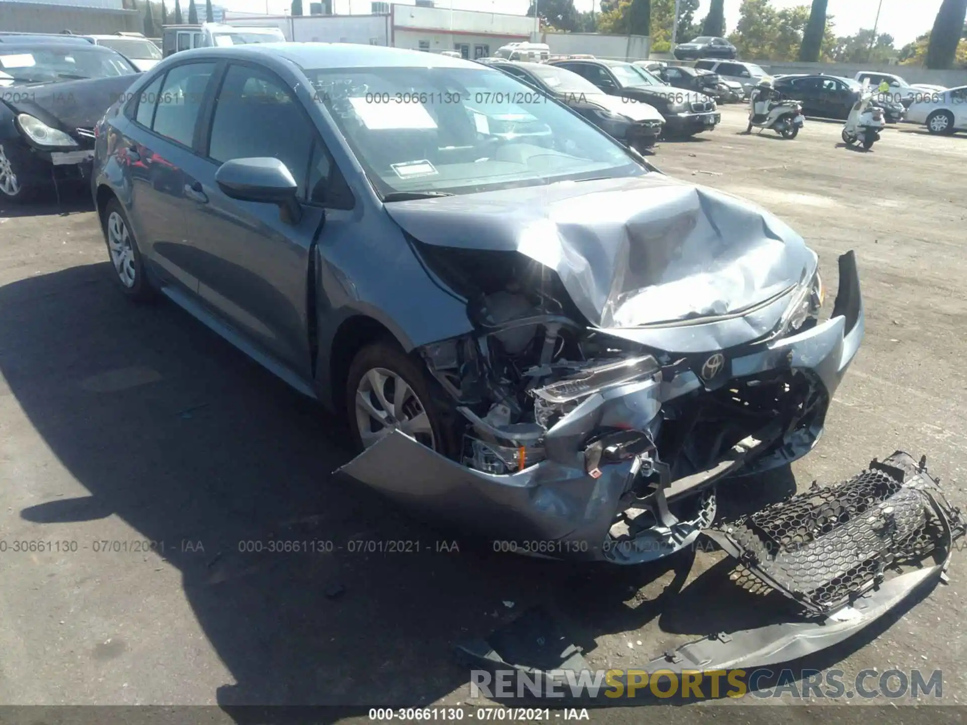 1 Photograph of a damaged car 5YFEPRAE1LP081956 TOYOTA COROLLA 2020