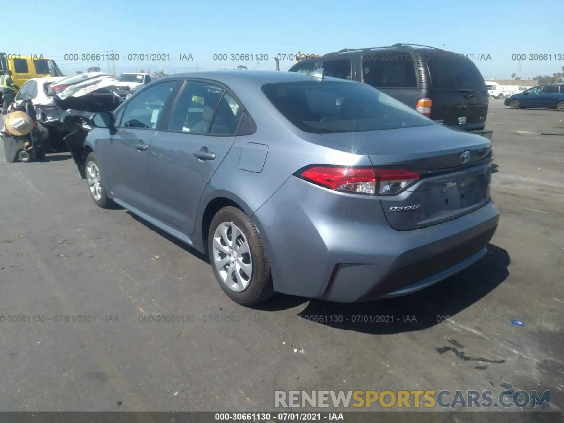 3 Photograph of a damaged car 5YFEPRAE1LP081956 TOYOTA COROLLA 2020