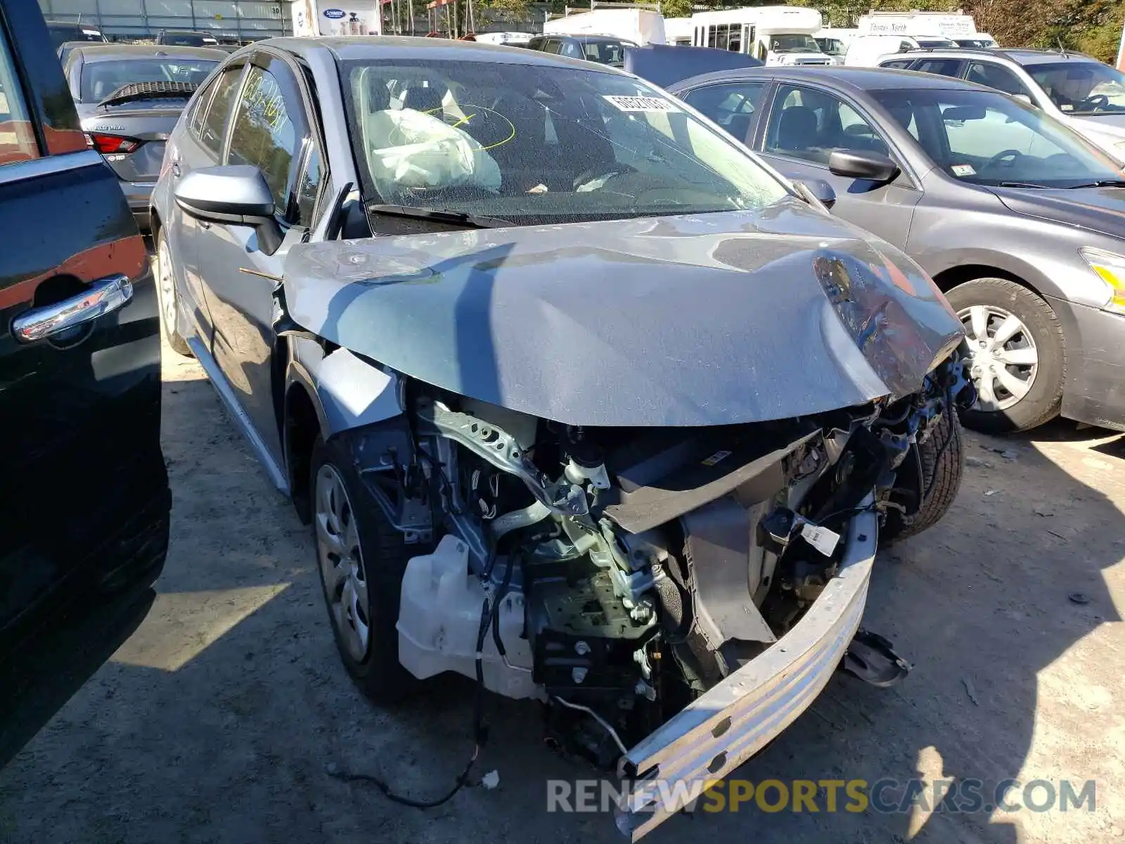 1 Photograph of a damaged car 5YFEPRAE1LP083402 TOYOTA COROLLA 2020