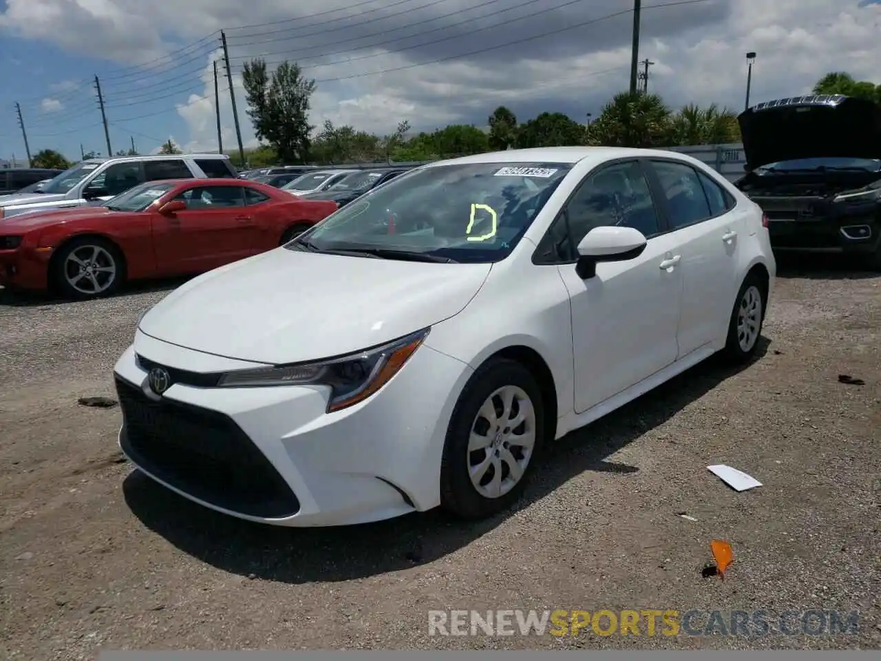 2 Photograph of a damaged car 5YFEPRAE1LP083481 TOYOTA COROLLA 2020