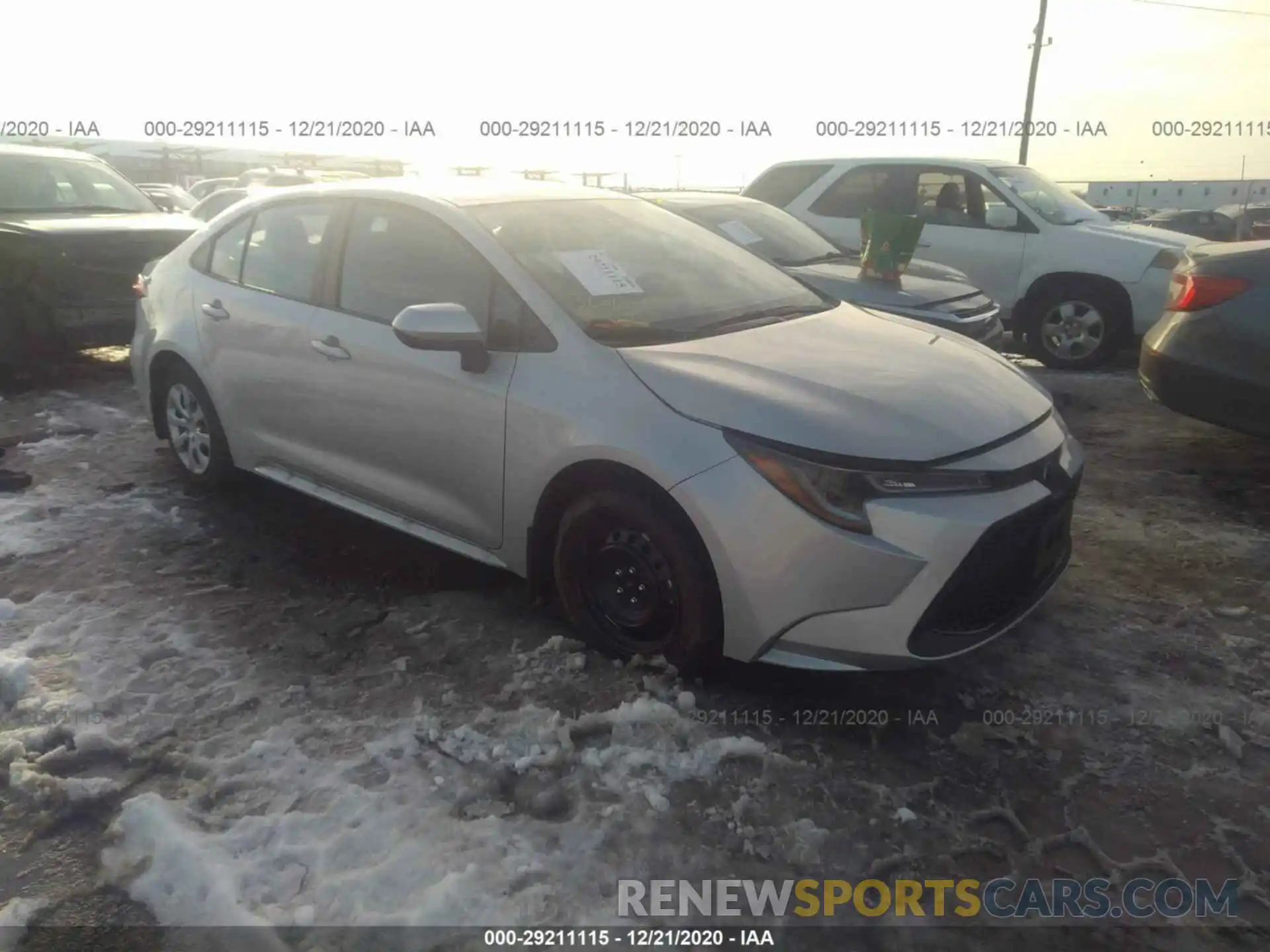 1 Photograph of a damaged car 5YFEPRAE1LP085862 TOYOTA COROLLA 2020