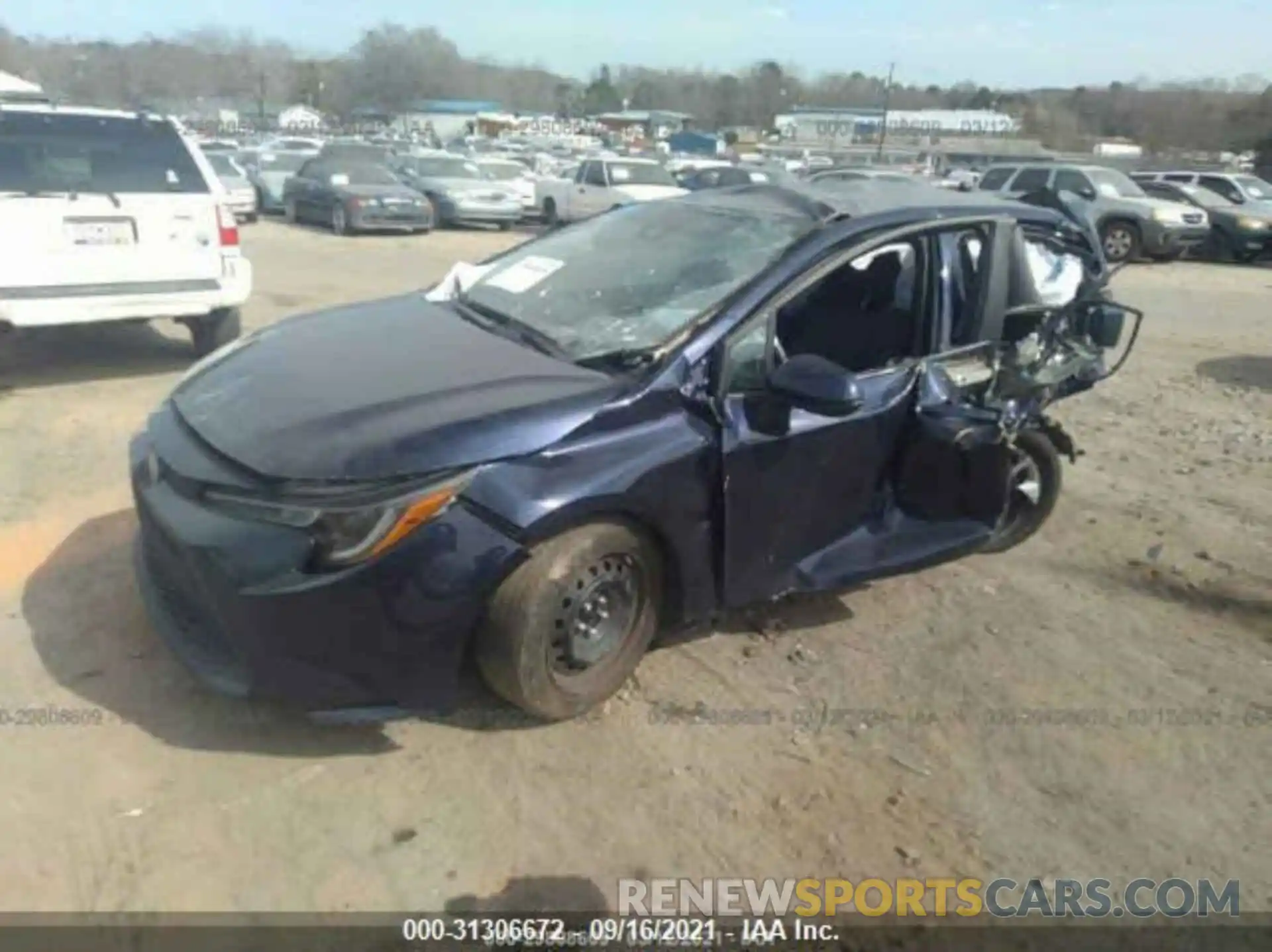 2 Photograph of a damaged car 5YFEPRAE1LP086249 TOYOTA COROLLA 2020