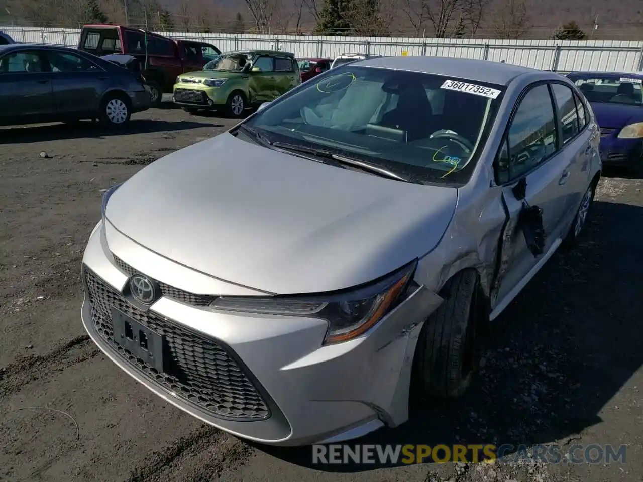 2 Photograph of a damaged car 5YFEPRAE1LP086431 TOYOTA COROLLA 2020