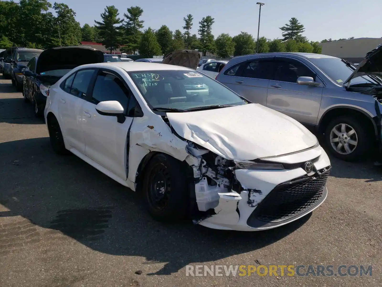 1 Photograph of a damaged car 5YFEPRAE1LP086767 TOYOTA COROLLA 2020