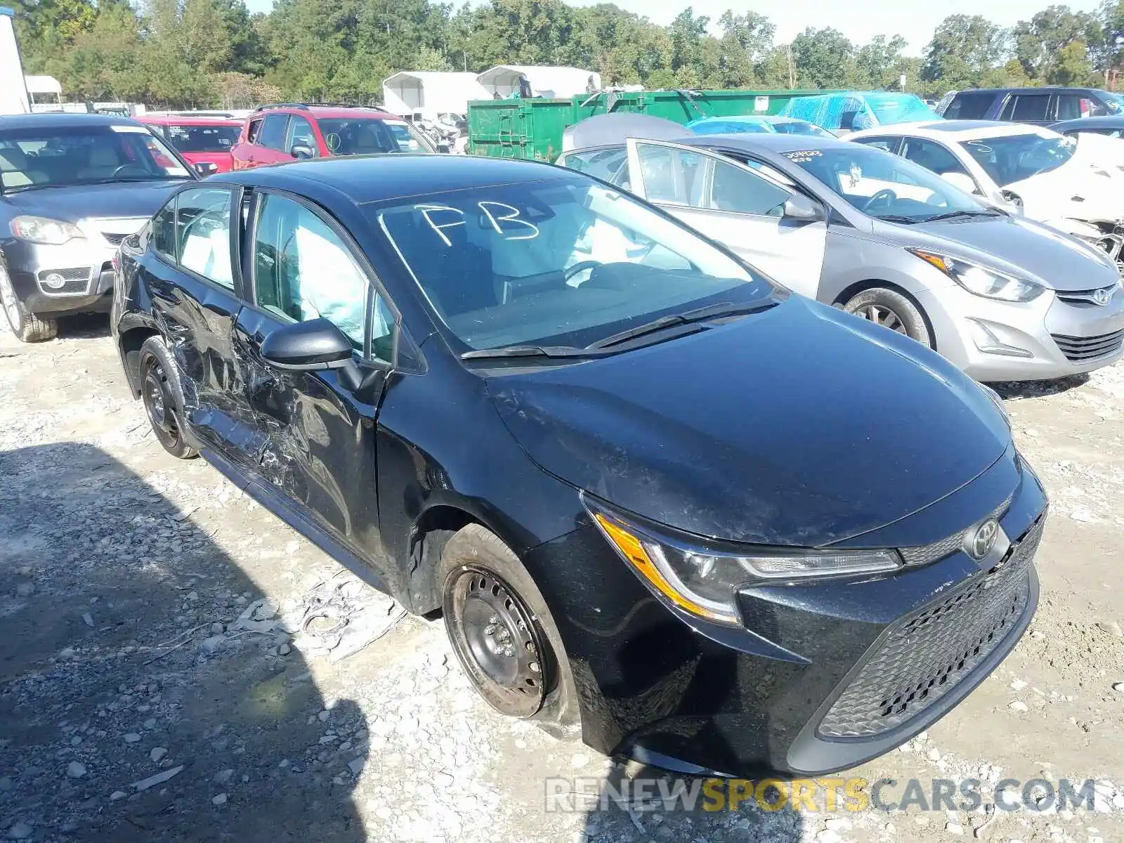 1 Photograph of a damaged car 5YFEPRAE1LP086798 TOYOTA COROLLA 2020