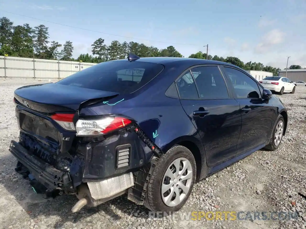 4 Photograph of a damaged car 5YFEPRAE1LP086879 TOYOTA COROLLA 2020