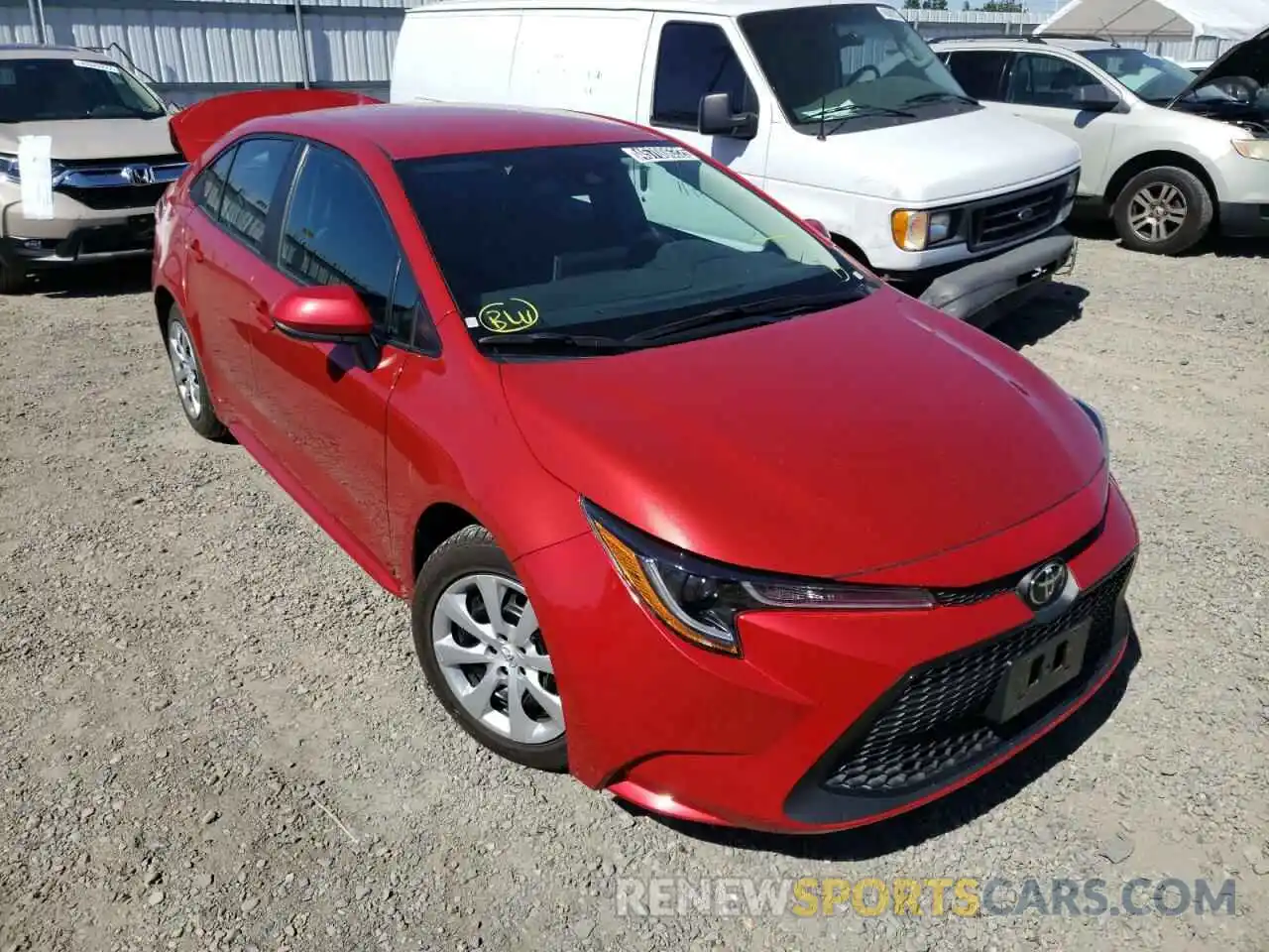 1 Photograph of a damaged car 5YFEPRAE1LP087255 TOYOTA COROLLA 2020