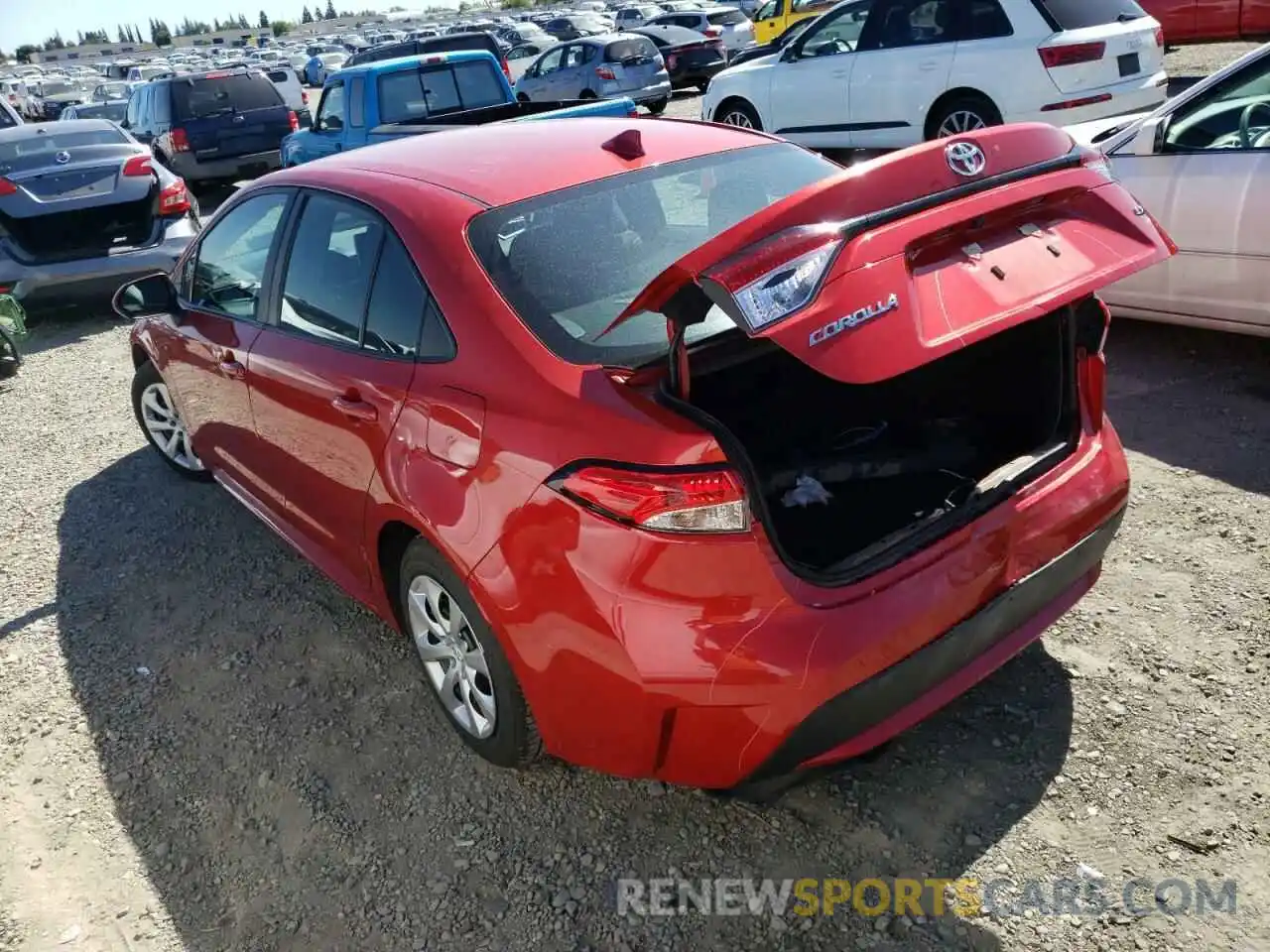 3 Photograph of a damaged car 5YFEPRAE1LP087255 TOYOTA COROLLA 2020