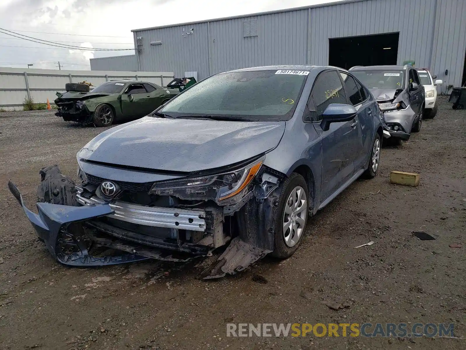 2 Photograph of a damaged car 5YFEPRAE1LP087983 TOYOTA COROLLA 2020