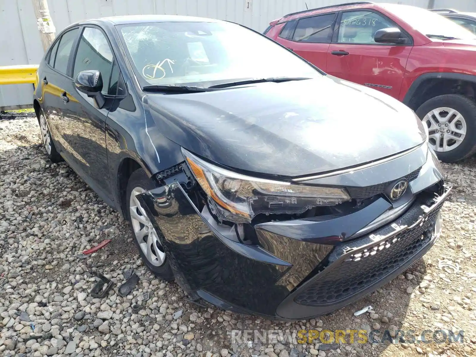 1 Photograph of a damaged car 5YFEPRAE1LP088163 TOYOTA COROLLA 2020