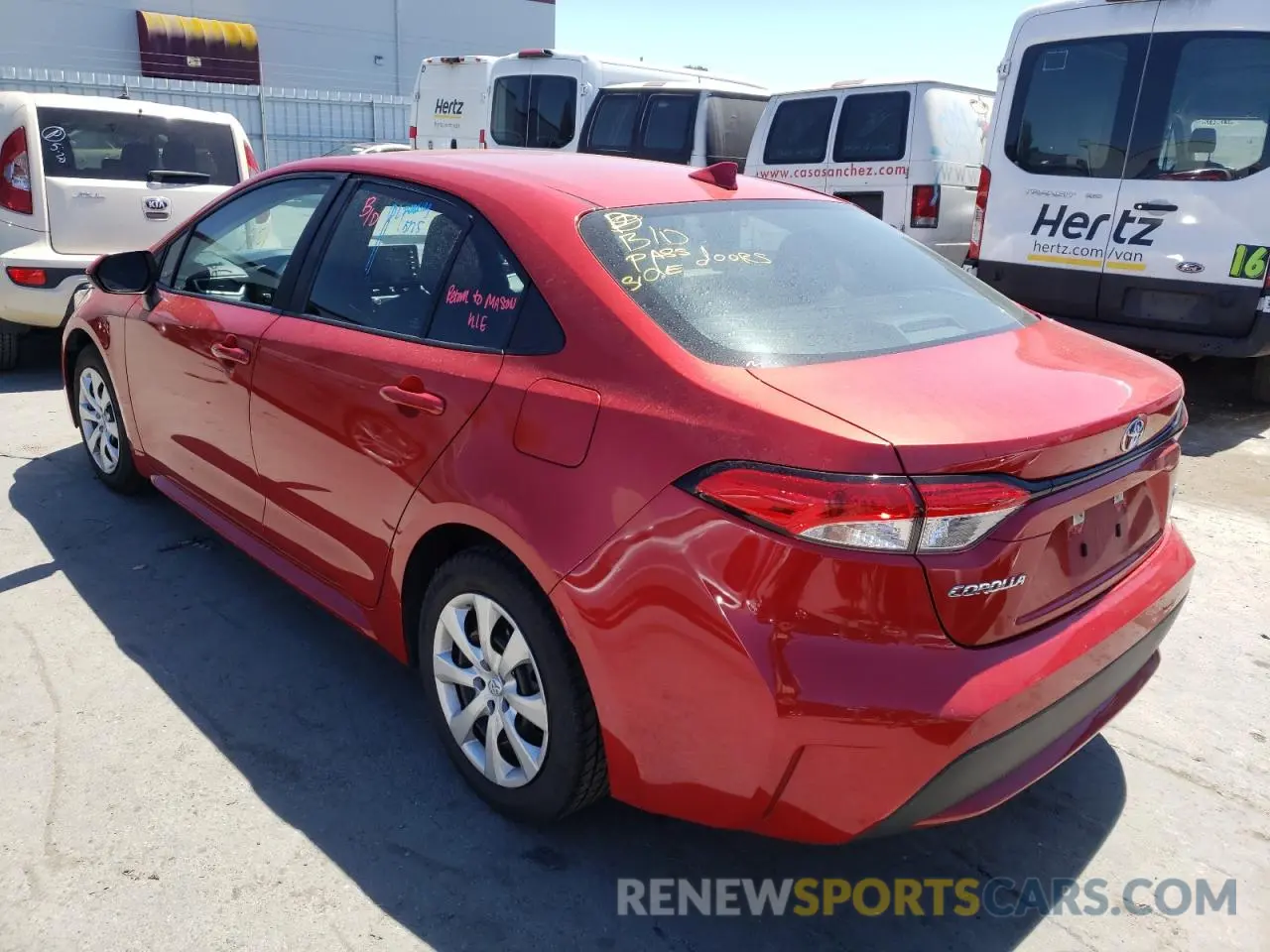 3 Photograph of a damaged car 5YFEPRAE1LP088471 TOYOTA COROLLA 2020