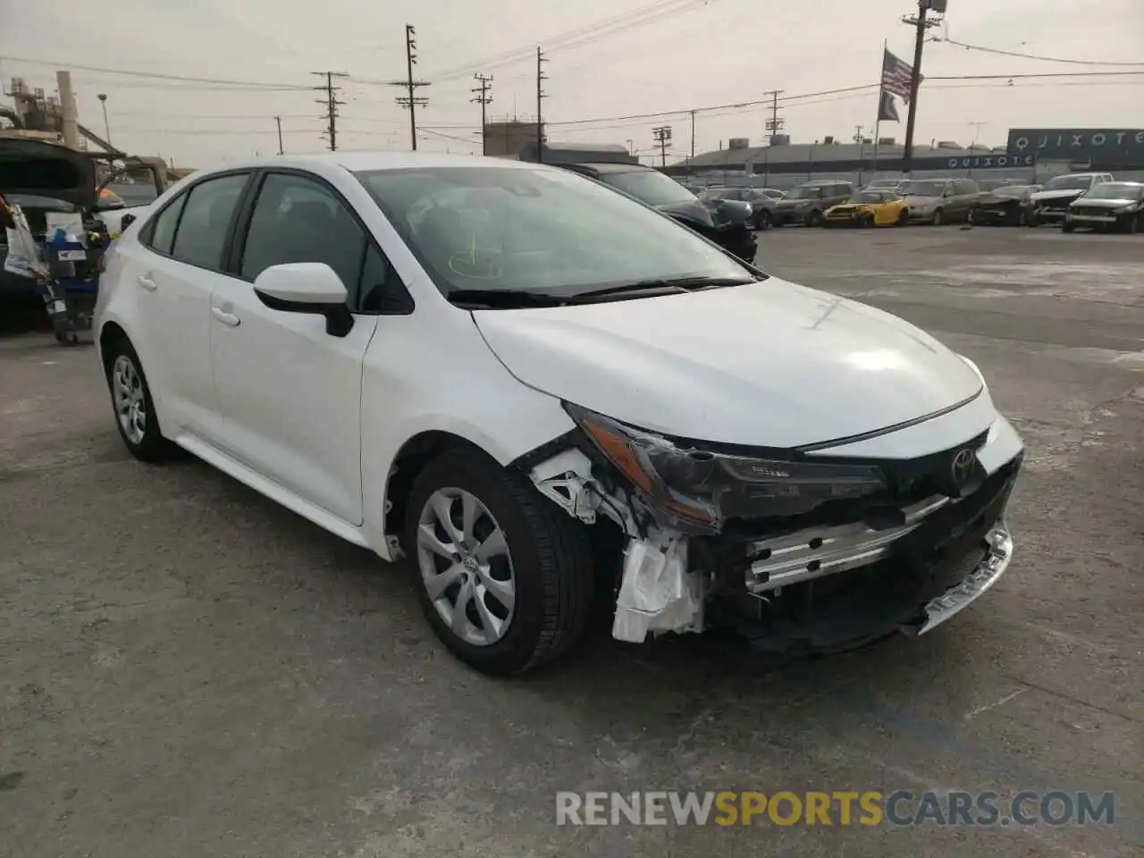 1 Photograph of a damaged car 5YFEPRAE1LP089085 TOYOTA COROLLA 2020