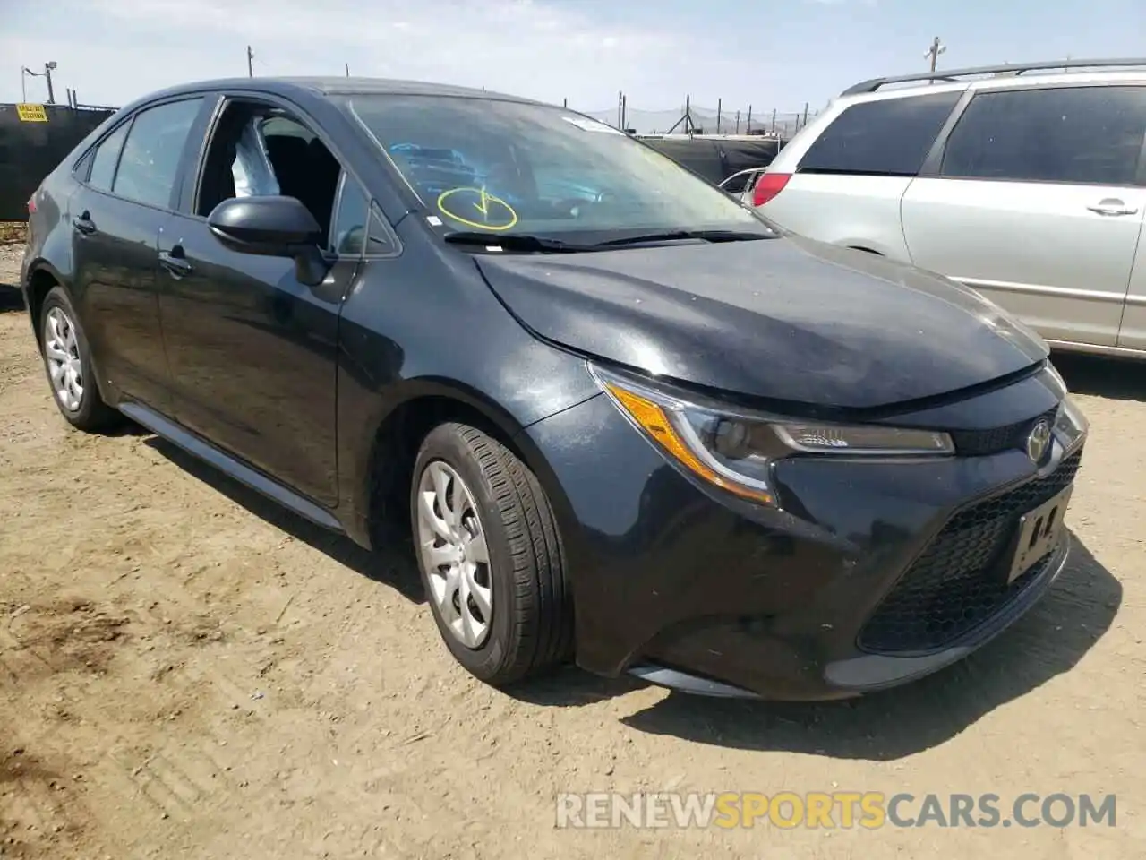 1 Photograph of a damaged car 5YFEPRAE1LP089359 TOYOTA COROLLA 2020