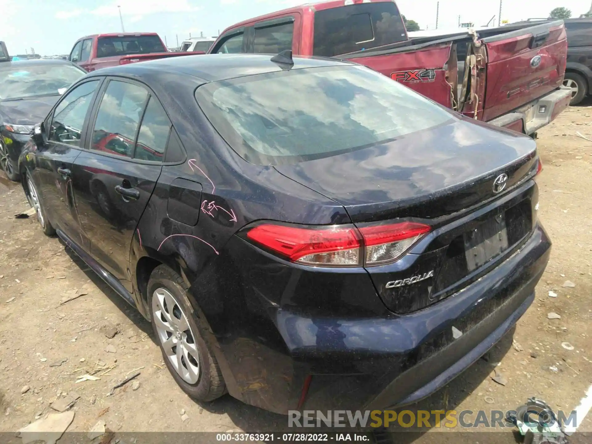 3 Photograph of a damaged car 5YFEPRAE1LP089426 TOYOTA COROLLA 2020