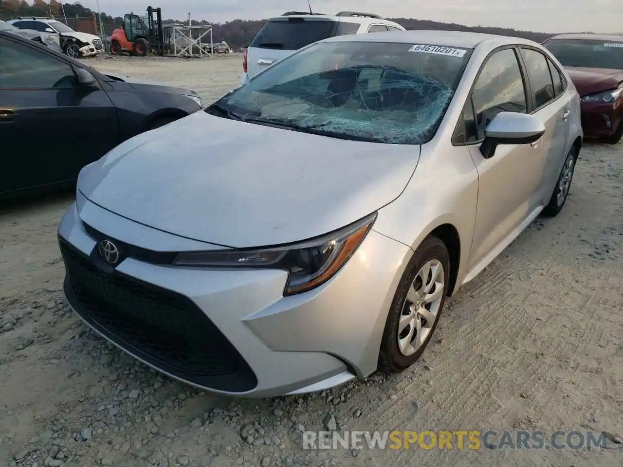 2 Photograph of a damaged car 5YFEPRAE1LP089698 TOYOTA COROLLA 2020