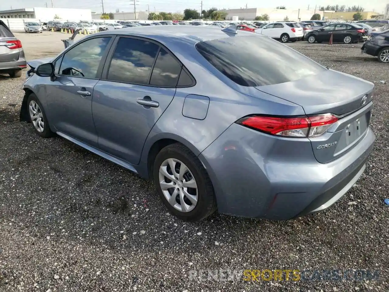 3 Photograph of a damaged car 5YFEPRAE1LP091368 TOYOTA COROLLA 2020