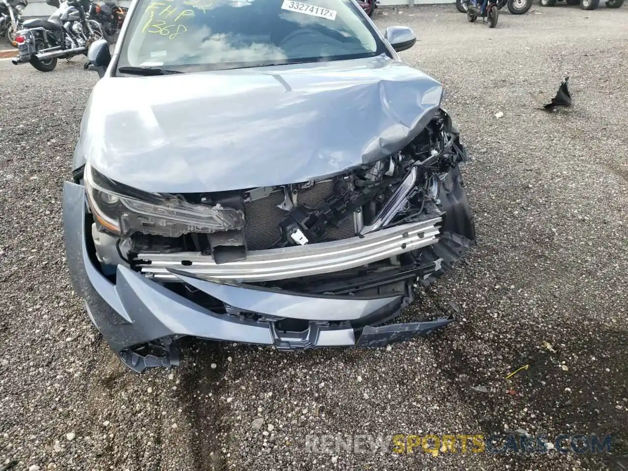 9 Photograph of a damaged car 5YFEPRAE1LP091368 TOYOTA COROLLA 2020