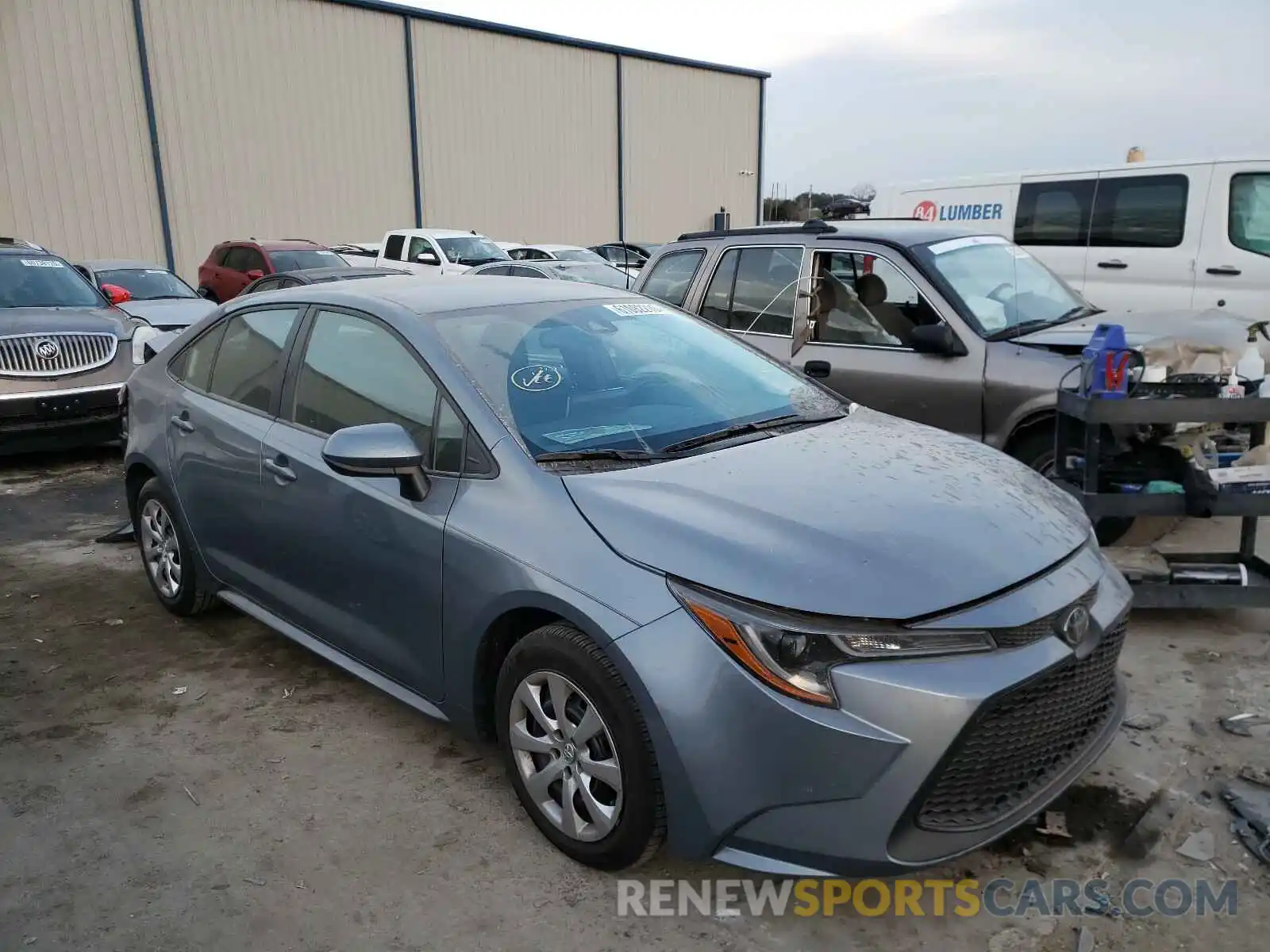 1 Photograph of a damaged car 5YFEPRAE1LP091502 TOYOTA COROLLA 2020