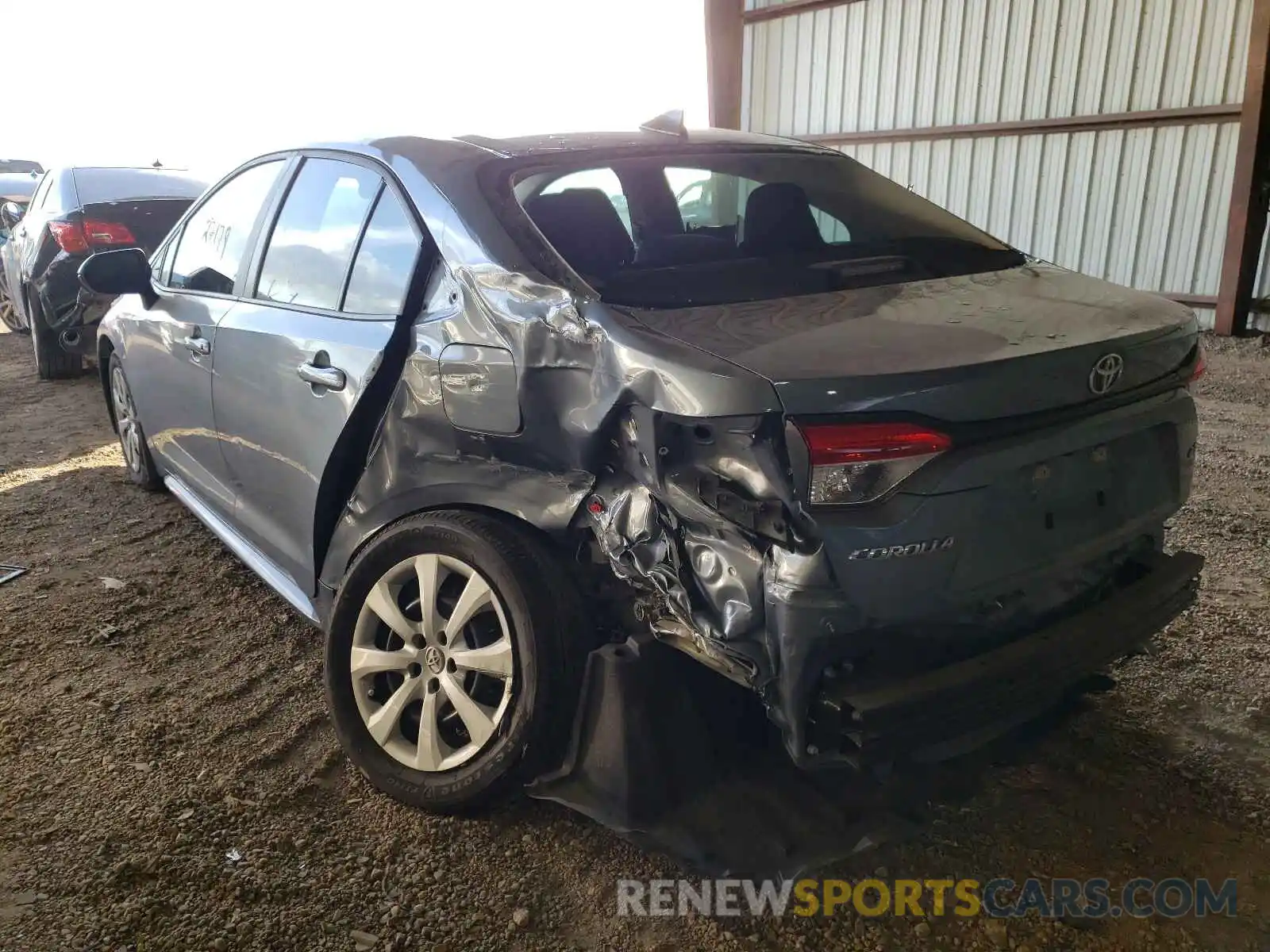 3 Photograph of a damaged car 5YFEPRAE1LP091628 TOYOTA COROLLA 2020