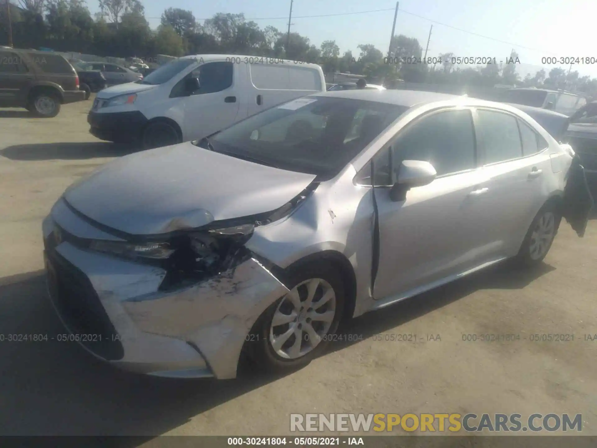 2 Photograph of a damaged car 5YFEPRAE1LP092018 TOYOTA COROLLA 2020