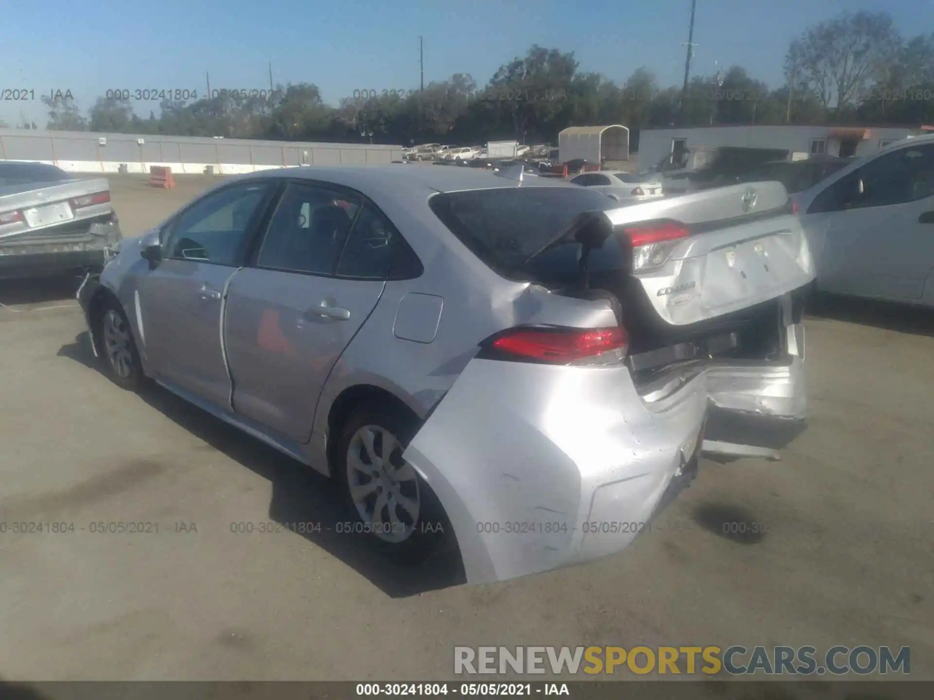 3 Photograph of a damaged car 5YFEPRAE1LP092018 TOYOTA COROLLA 2020