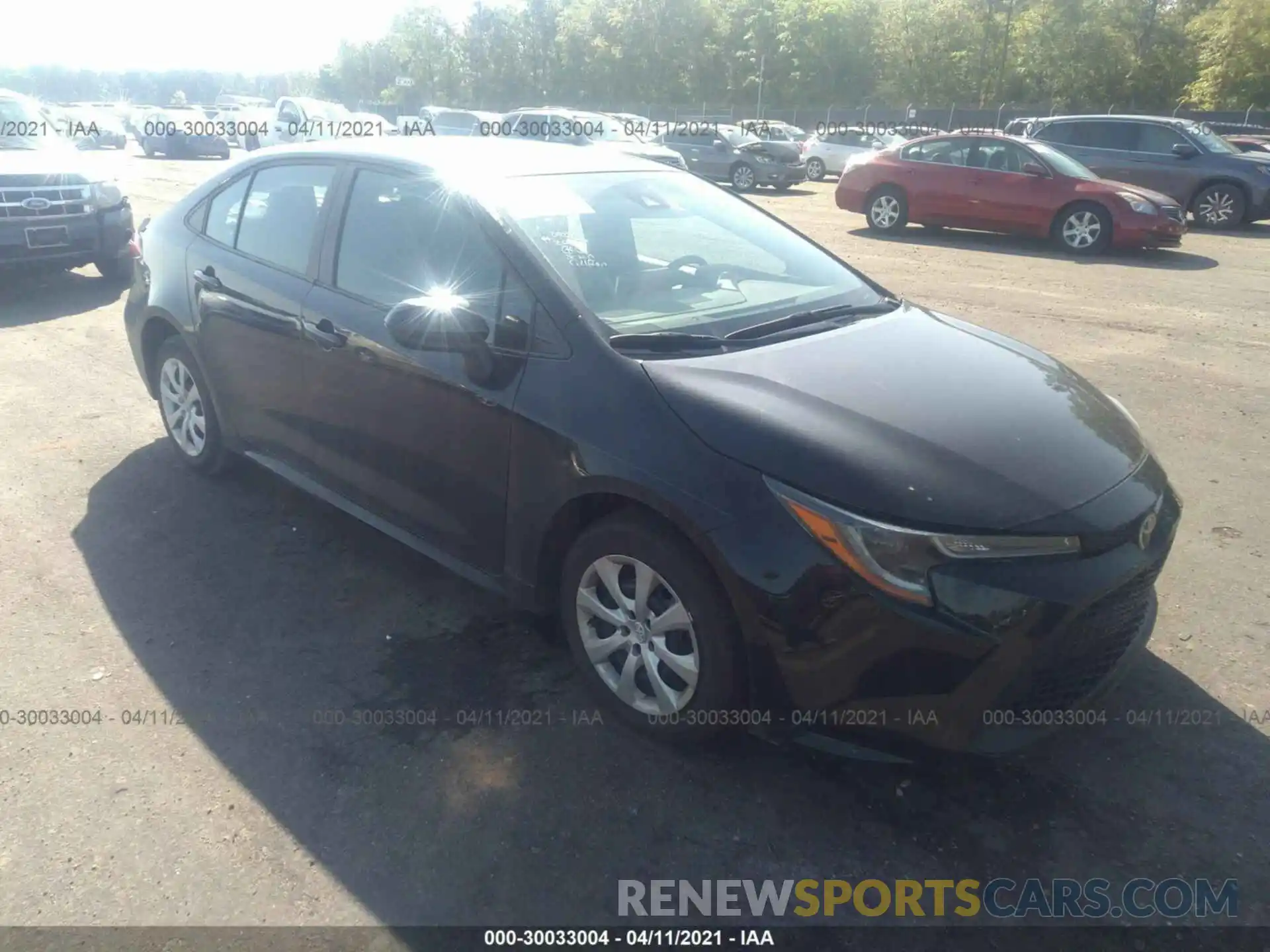 1 Photograph of a damaged car 5YFEPRAE1LP093055 TOYOTA COROLLA 2020