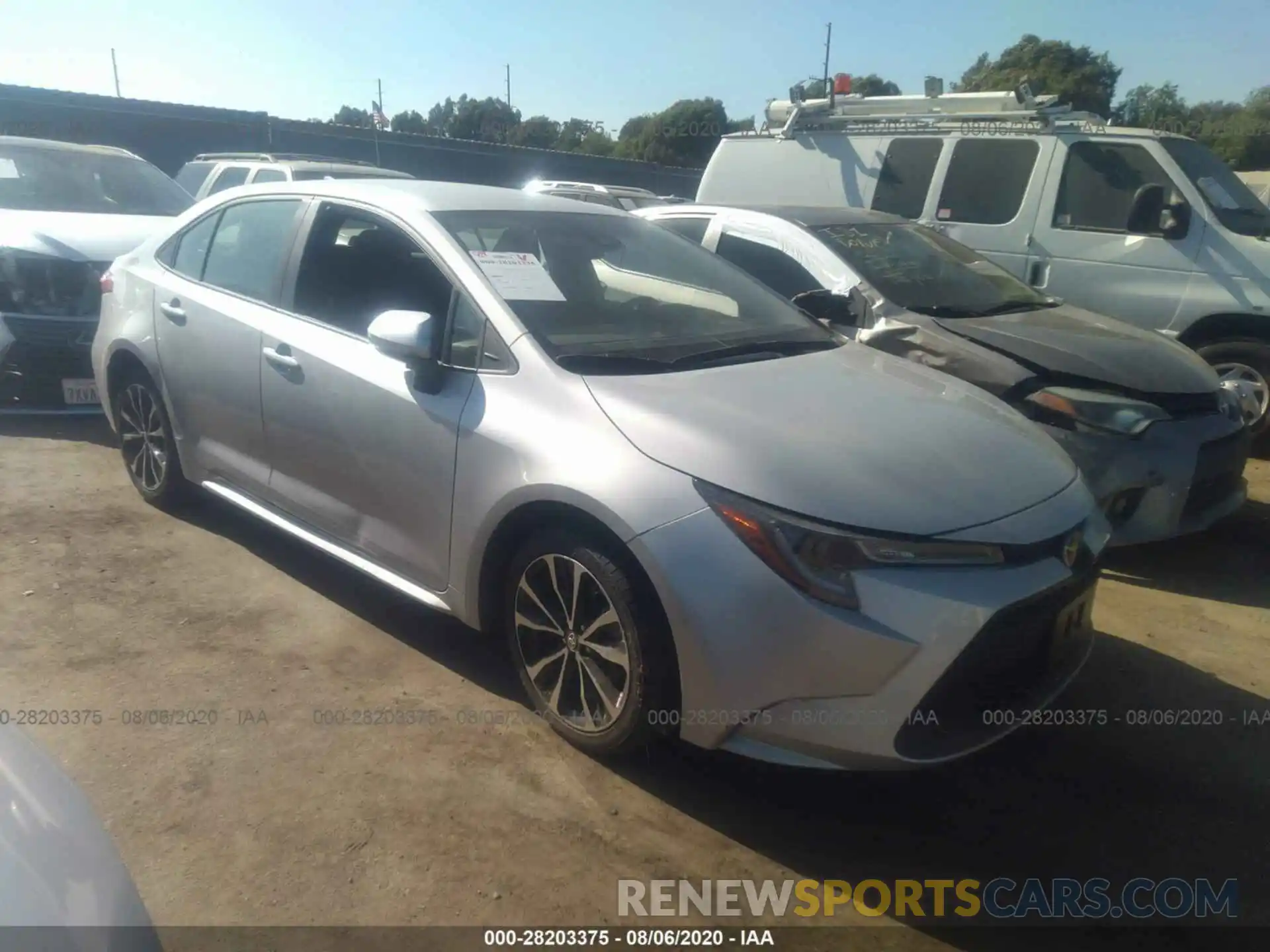 1 Photograph of a damaged car 5YFEPRAE1LP093122 TOYOTA COROLLA 2020