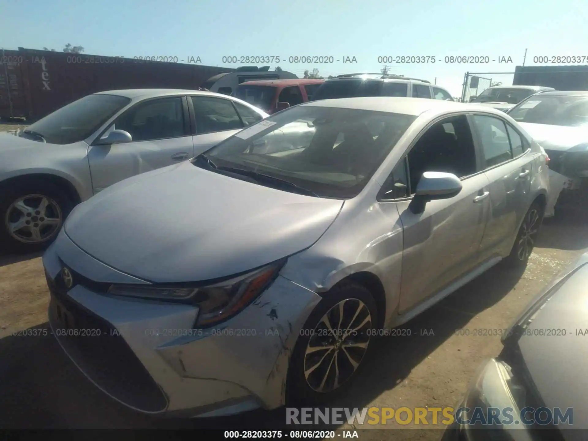 2 Photograph of a damaged car 5YFEPRAE1LP093122 TOYOTA COROLLA 2020