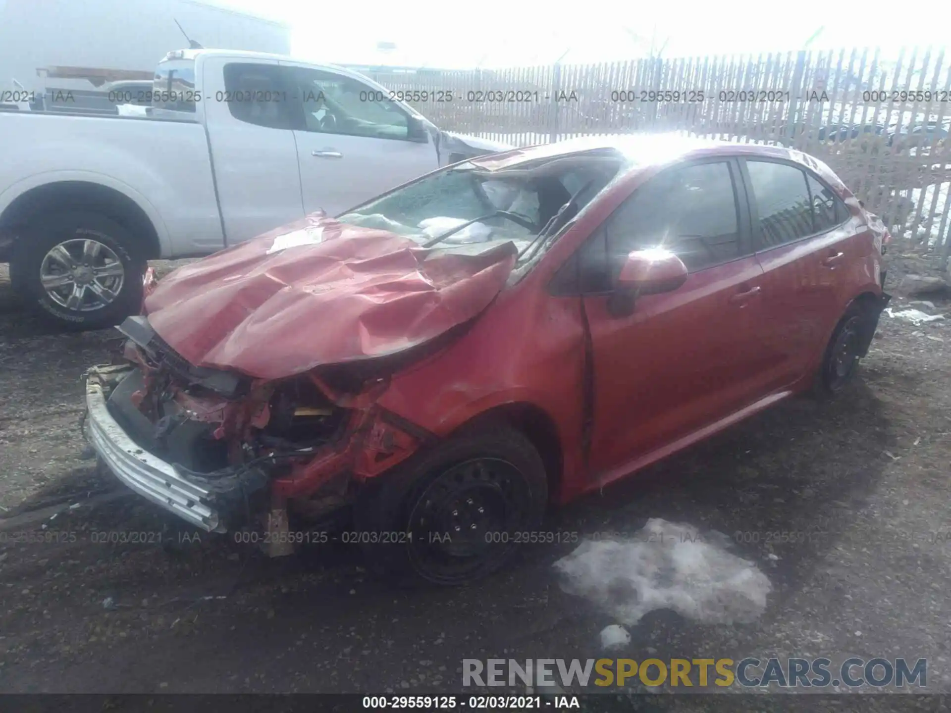 2 Photograph of a damaged car 5YFEPRAE1LP093170 TOYOTA COROLLA 2020