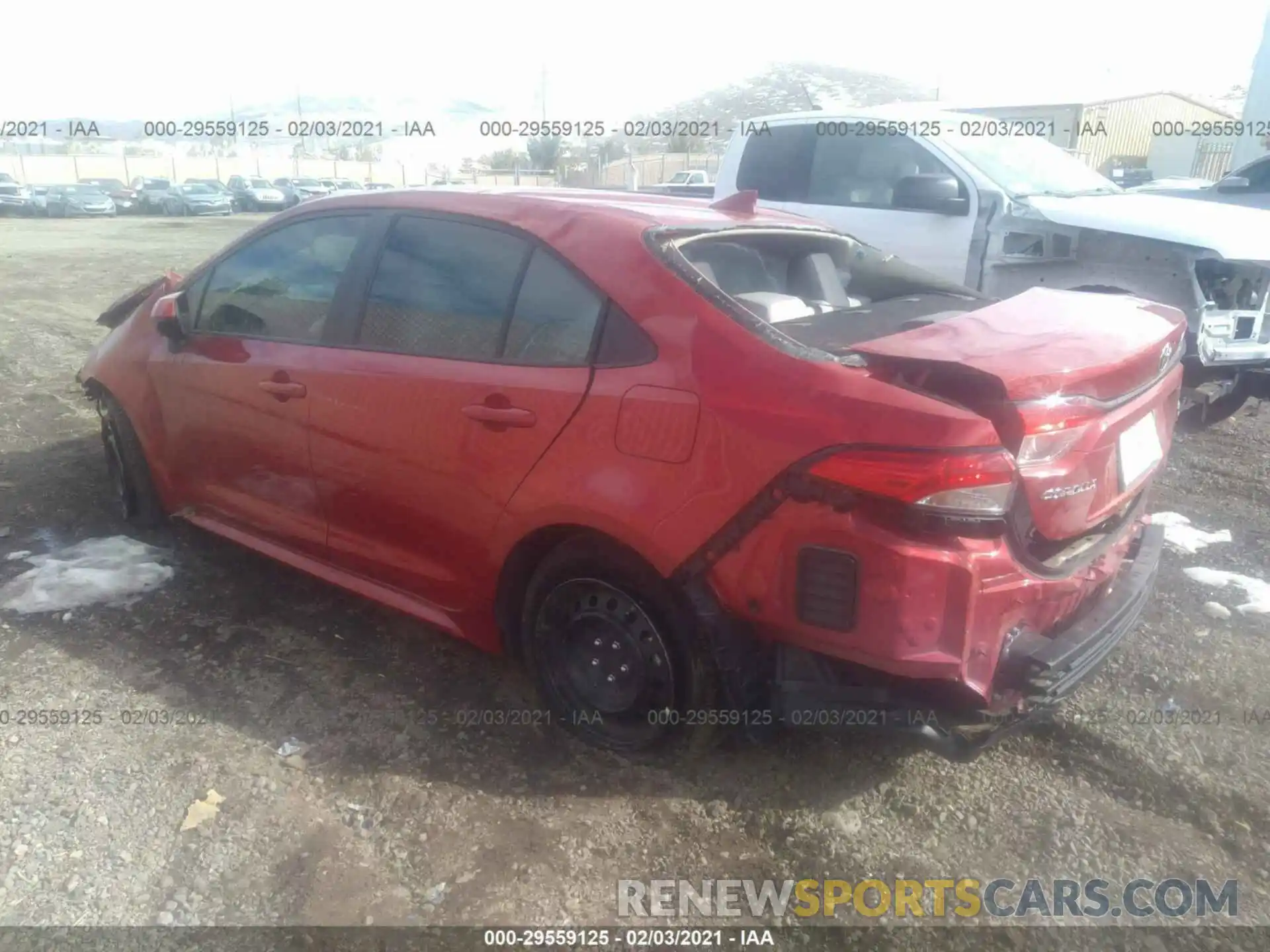 3 Photograph of a damaged car 5YFEPRAE1LP093170 TOYOTA COROLLA 2020