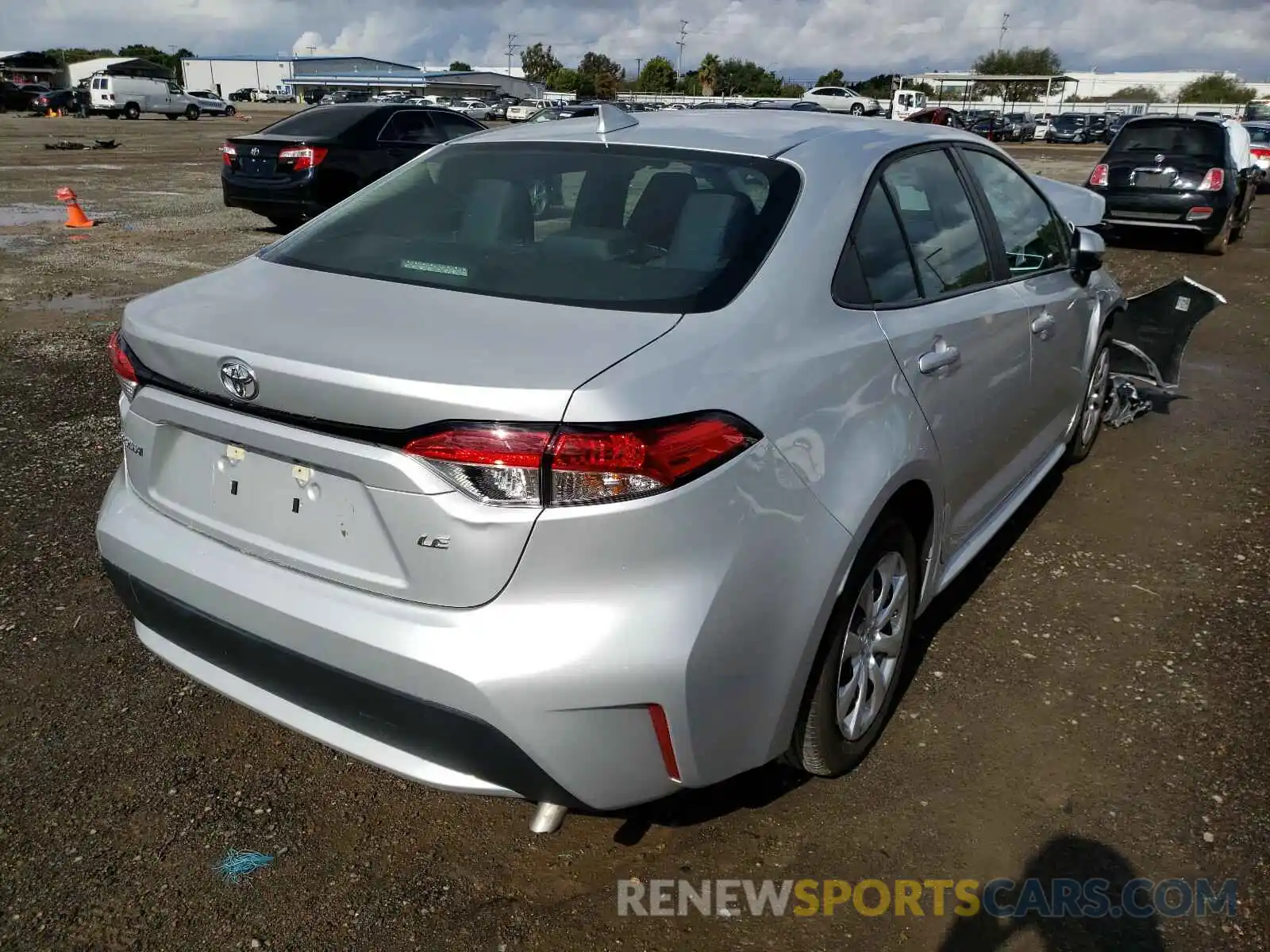 4 Photograph of a damaged car 5YFEPRAE1LP094187 TOYOTA COROLLA 2020