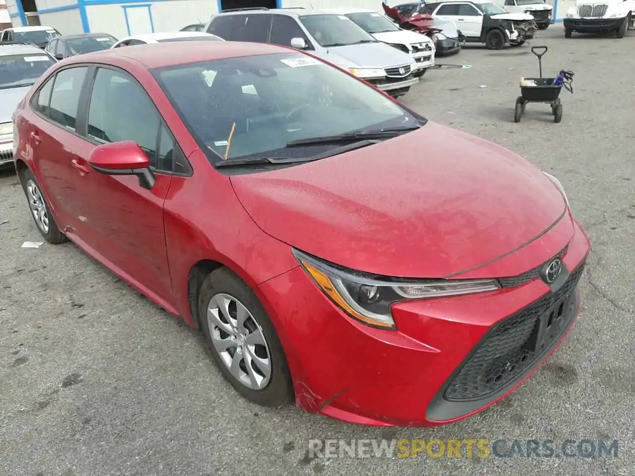 1 Photograph of a damaged car 5YFEPRAE1LP094500 TOYOTA COROLLA 2020