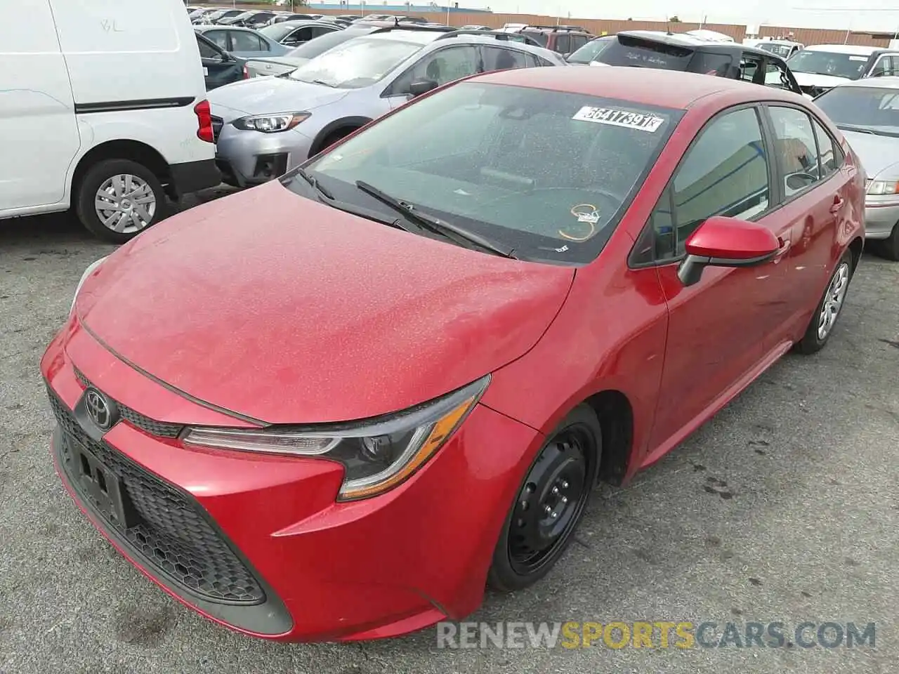 2 Photograph of a damaged car 5YFEPRAE1LP094500 TOYOTA COROLLA 2020