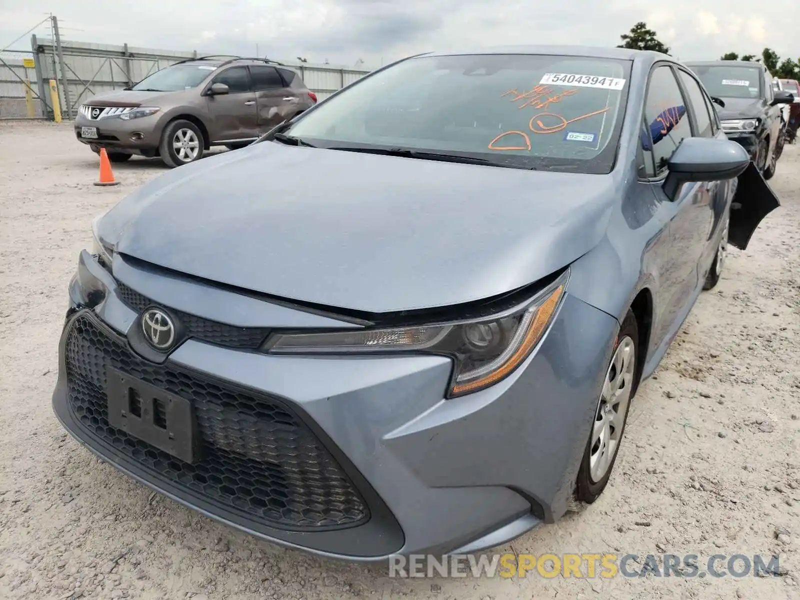 2 Photograph of a damaged car 5YFEPRAE1LP095811 TOYOTA COROLLA 2020