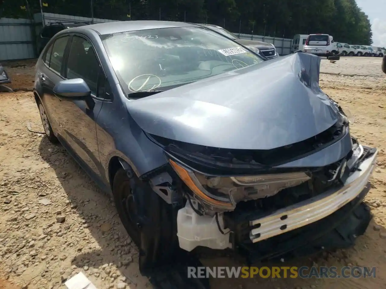 1 Photograph of a damaged car 5YFEPRAE1LP096148 TOYOTA COROLLA 2020