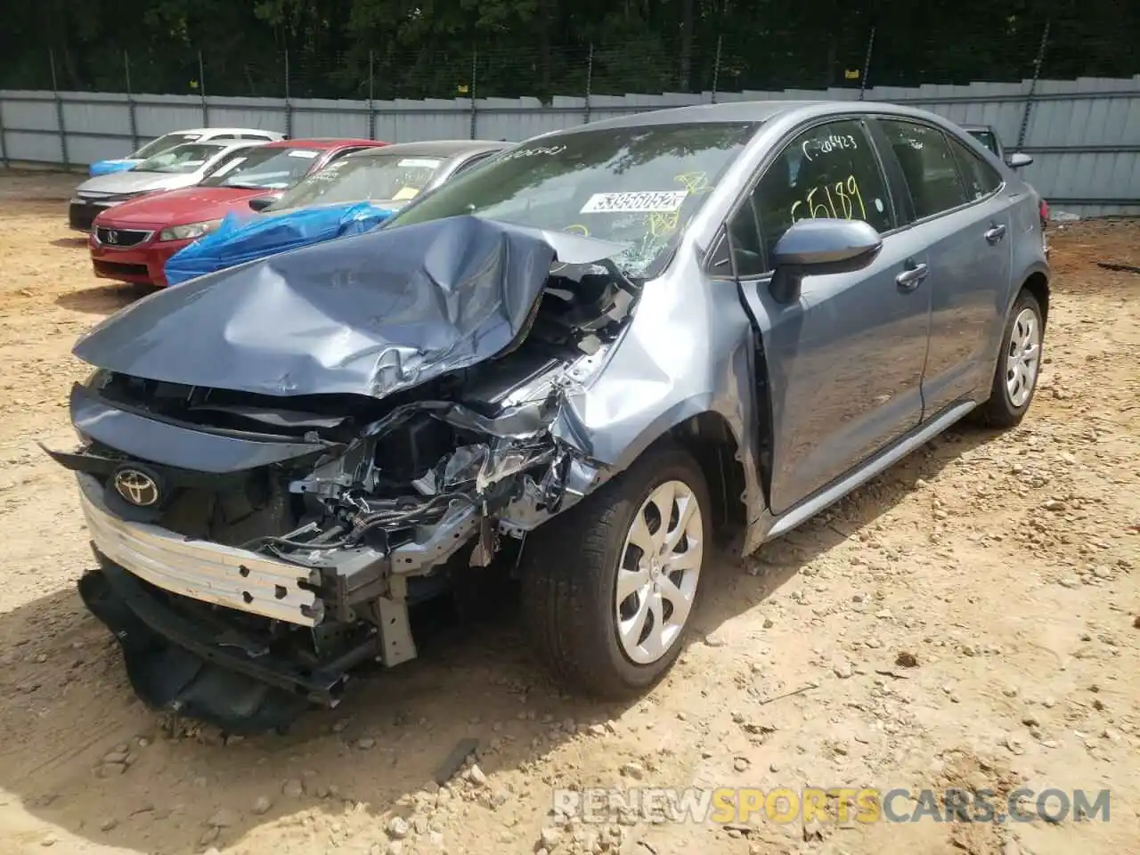 2 Photograph of a damaged car 5YFEPRAE1LP096148 TOYOTA COROLLA 2020