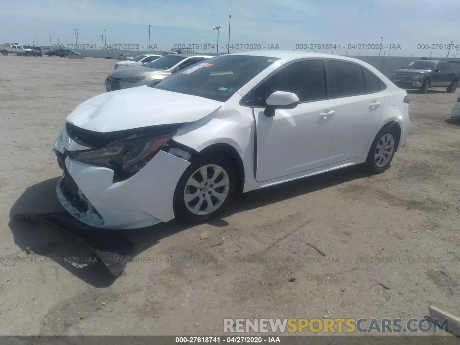 2 Photograph of a damaged car 5YFEPRAE1LP096392 TOYOTA COROLLA 2020