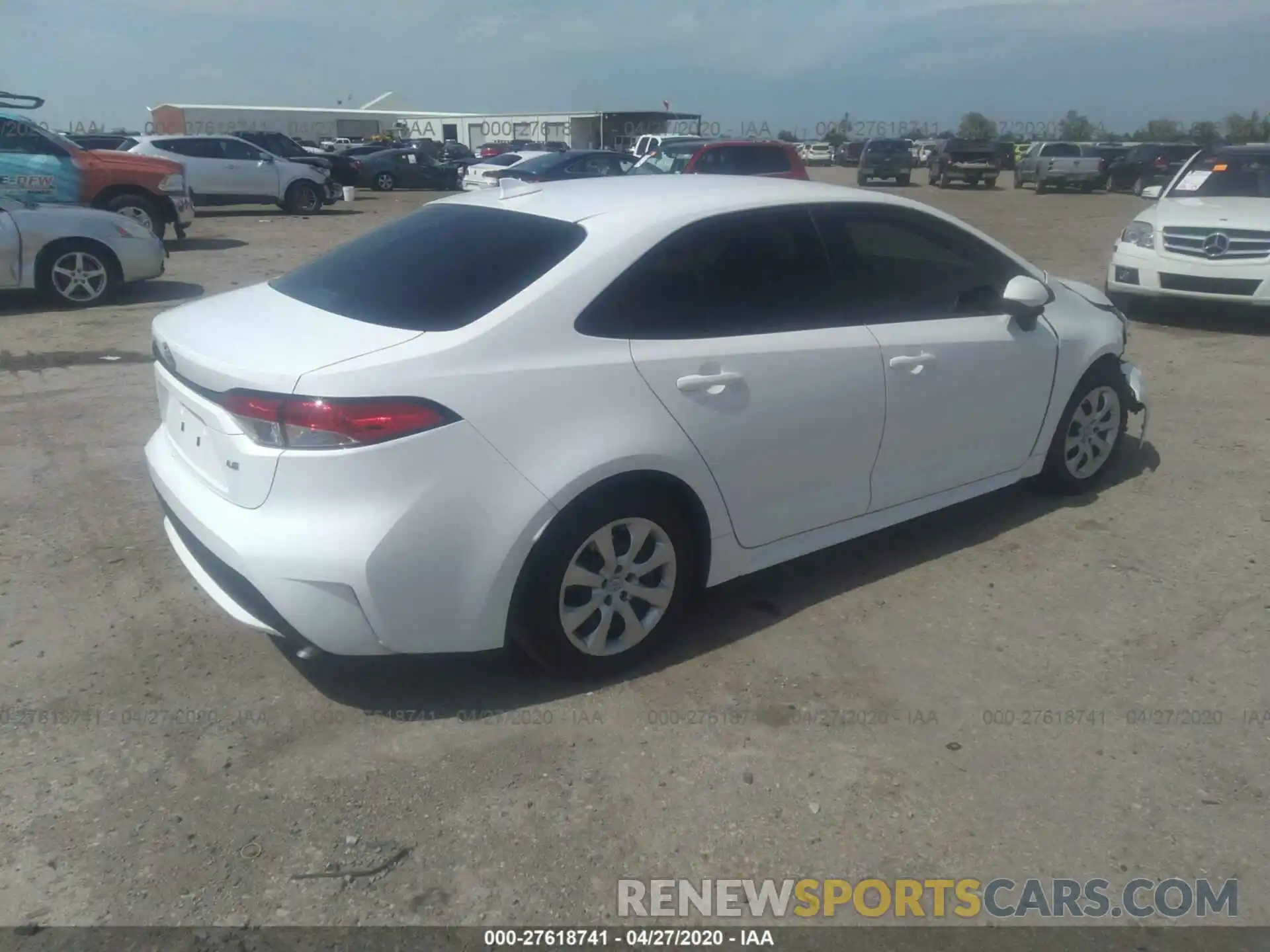 4 Photograph of a damaged car 5YFEPRAE1LP096392 TOYOTA COROLLA 2020