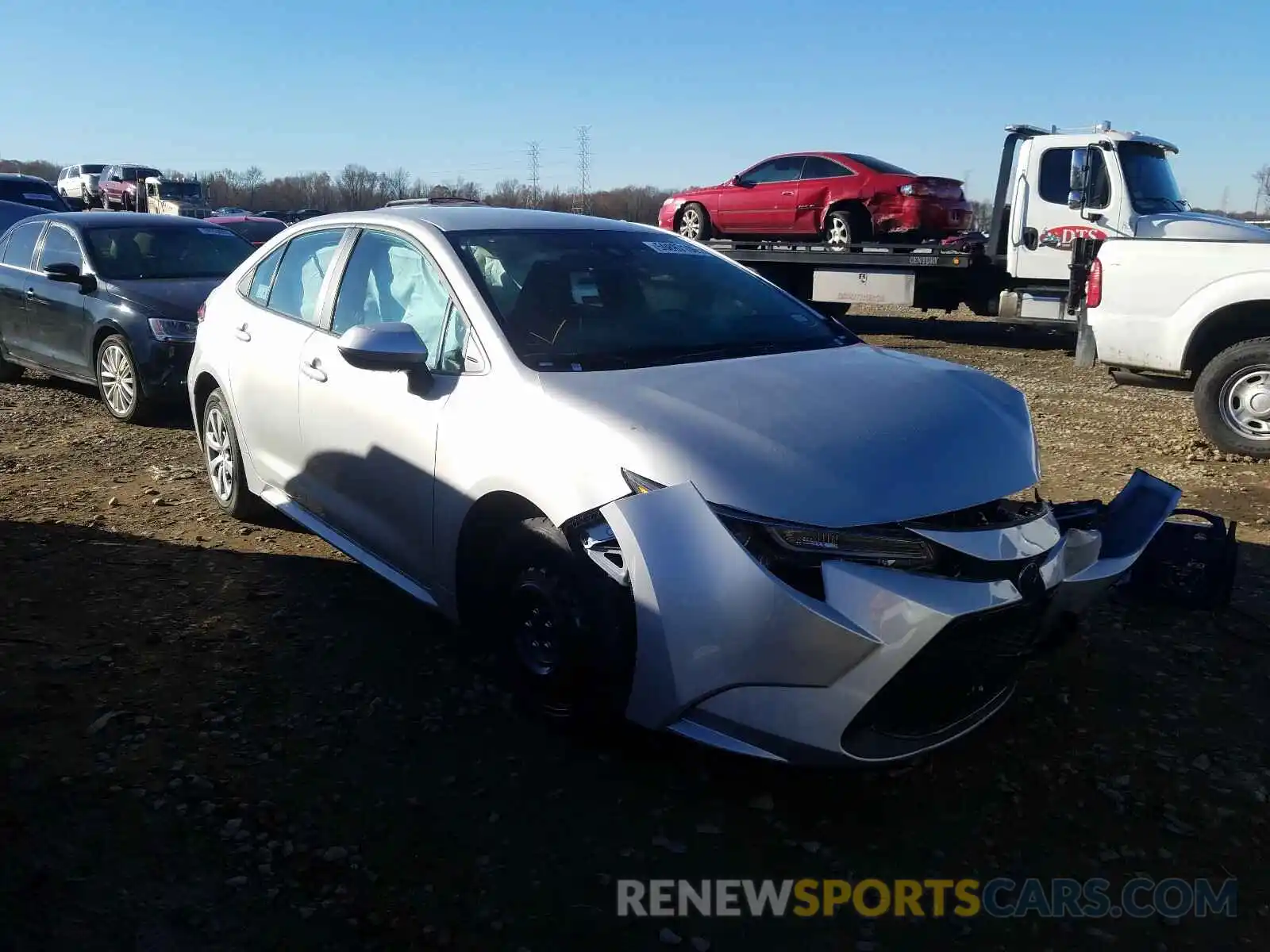 1 Photograph of a damaged car 5YFEPRAE1LP096568 TOYOTA COROLLA 2020