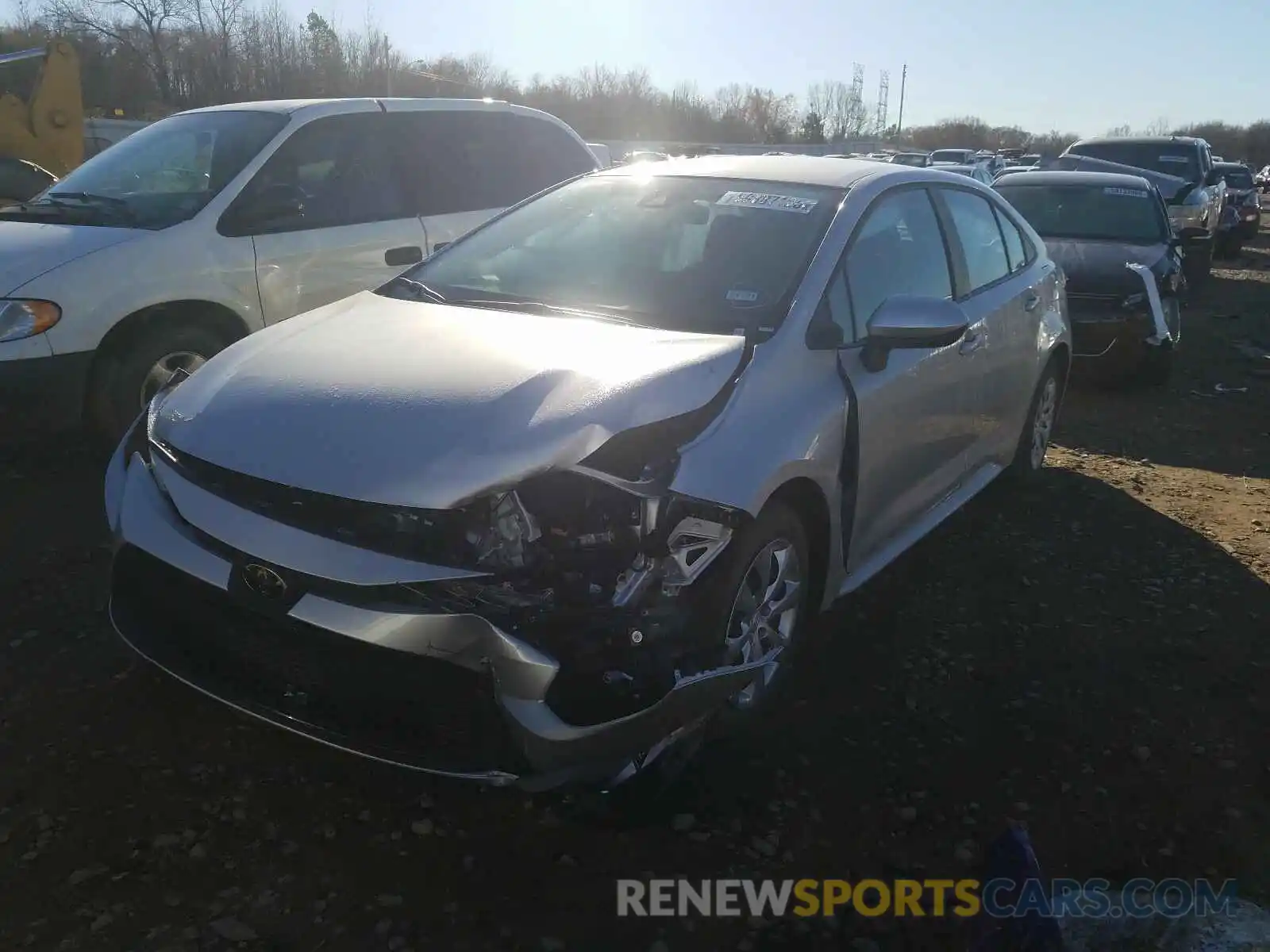 2 Photograph of a damaged car 5YFEPRAE1LP096568 TOYOTA COROLLA 2020