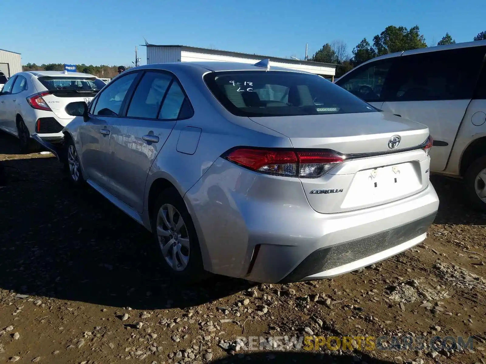 3 Photograph of a damaged car 5YFEPRAE1LP096568 TOYOTA COROLLA 2020