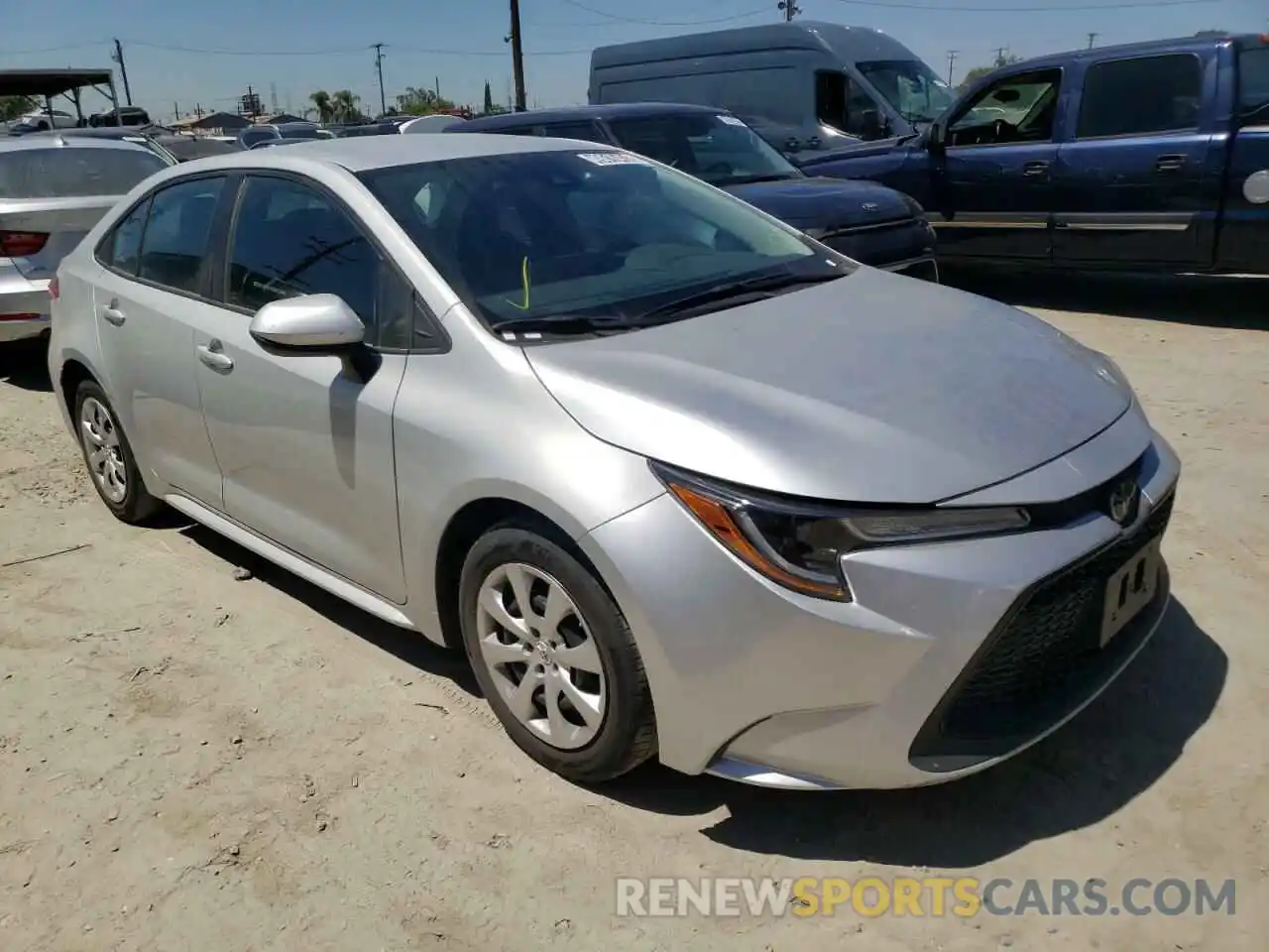 1 Photograph of a damaged car 5YFEPRAE1LP096649 TOYOTA COROLLA 2020