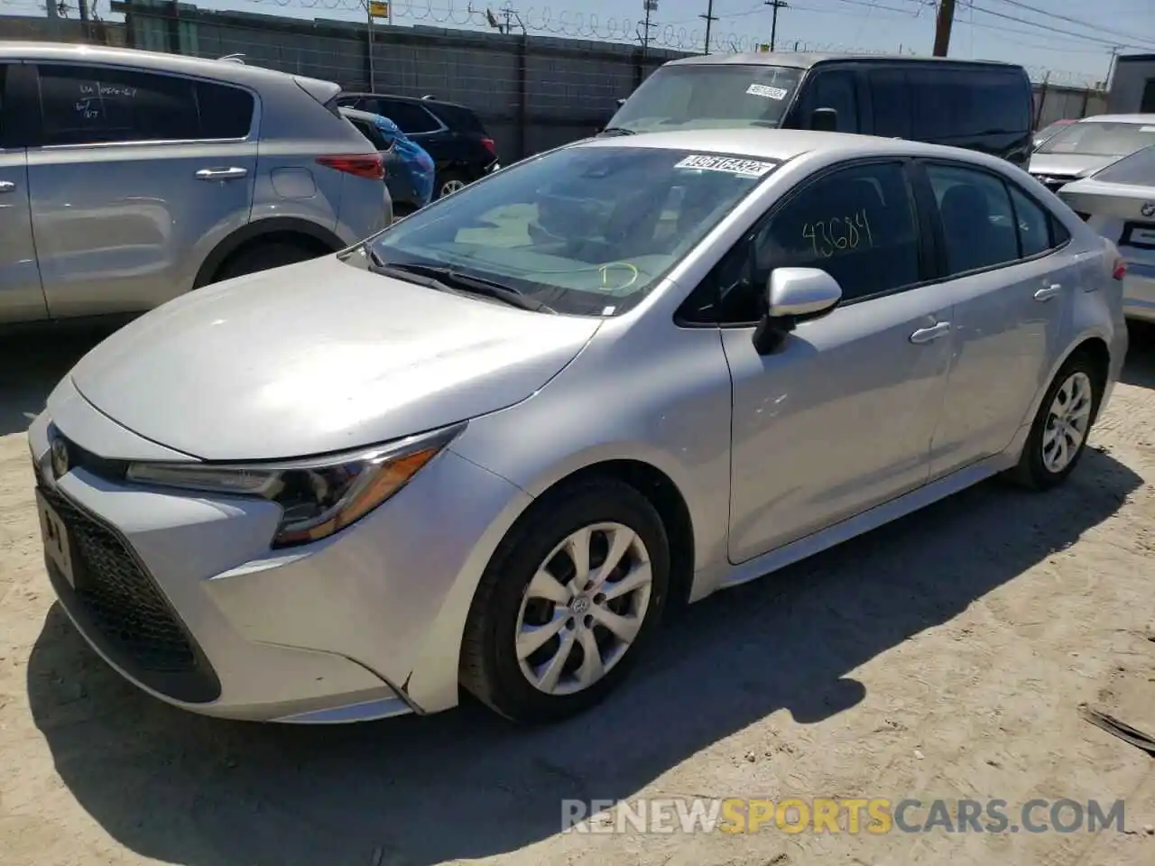 2 Photograph of a damaged car 5YFEPRAE1LP096649 TOYOTA COROLLA 2020