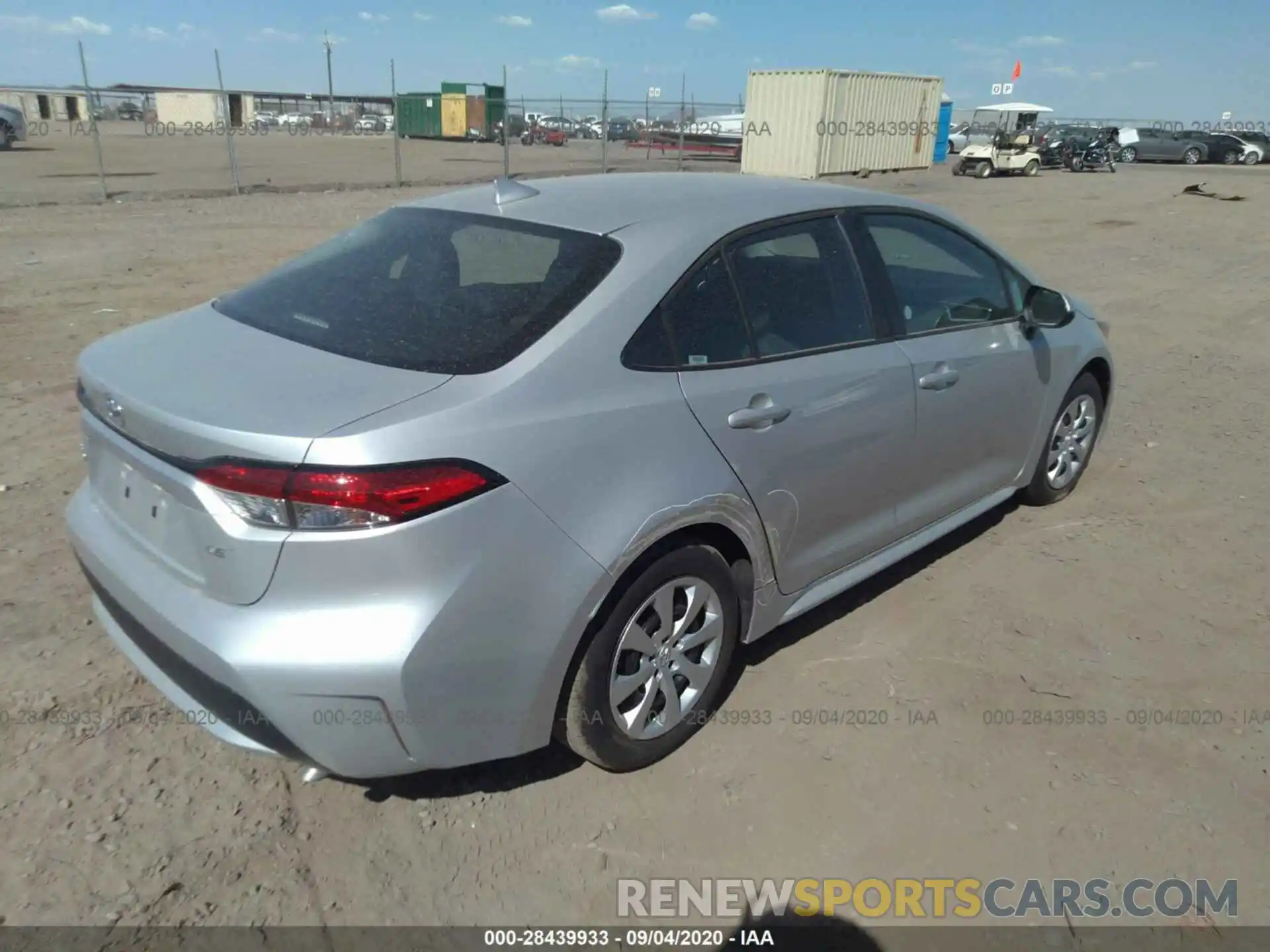 4 Photograph of a damaged car 5YFEPRAE1LP096828 TOYOTA COROLLA 2020