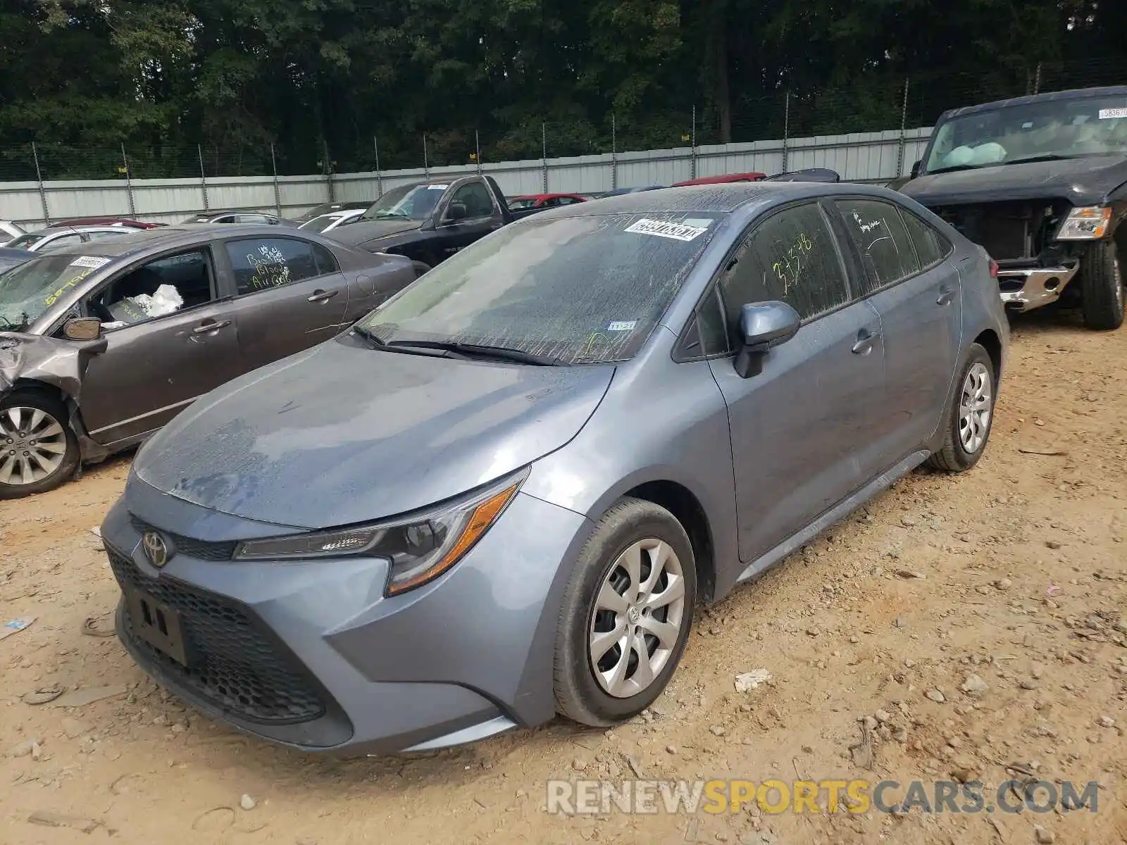 2 Photograph of a damaged car 5YFEPRAE1LP097056 TOYOTA COROLLA 2020